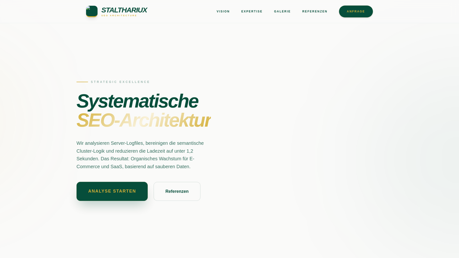 website screenshot of https://stalthariux.pro