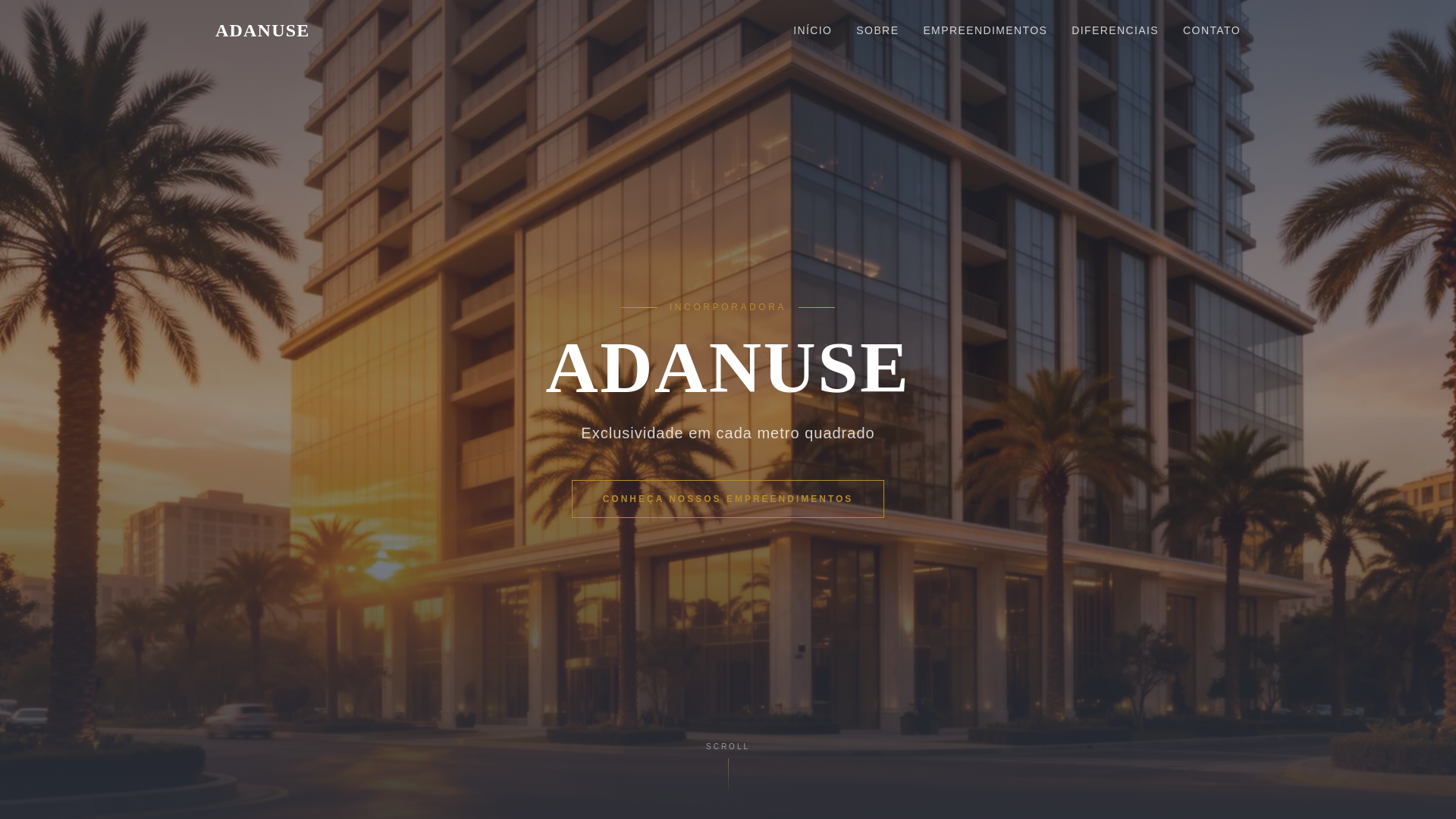 website screenshot of https://adanuse.com.br/