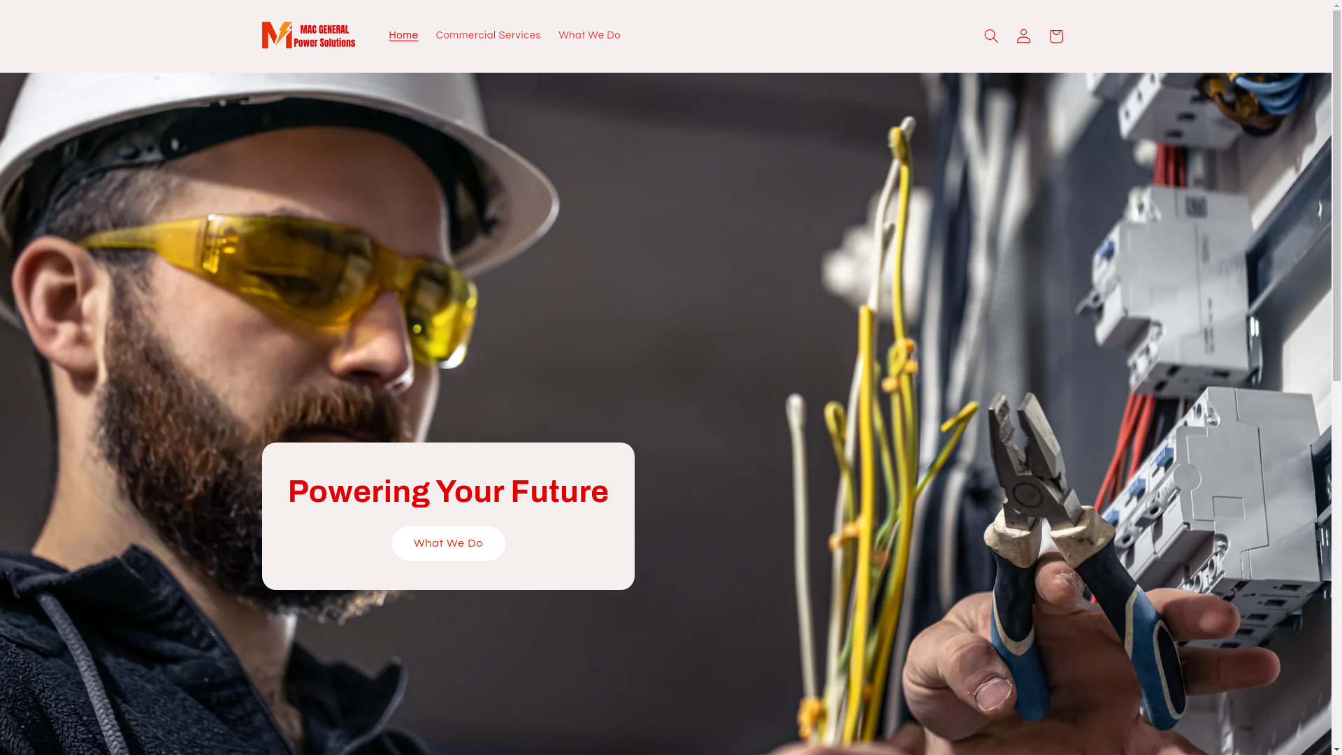 website screenshot of https://macgeneralpower.com/