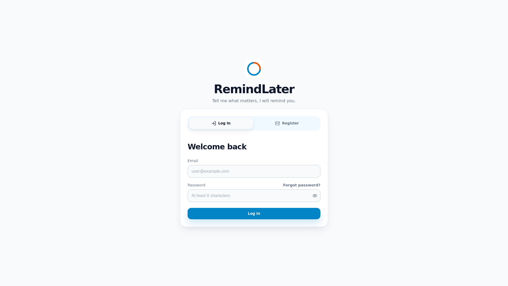 website screenshot of https://remindlater.pages.dev/