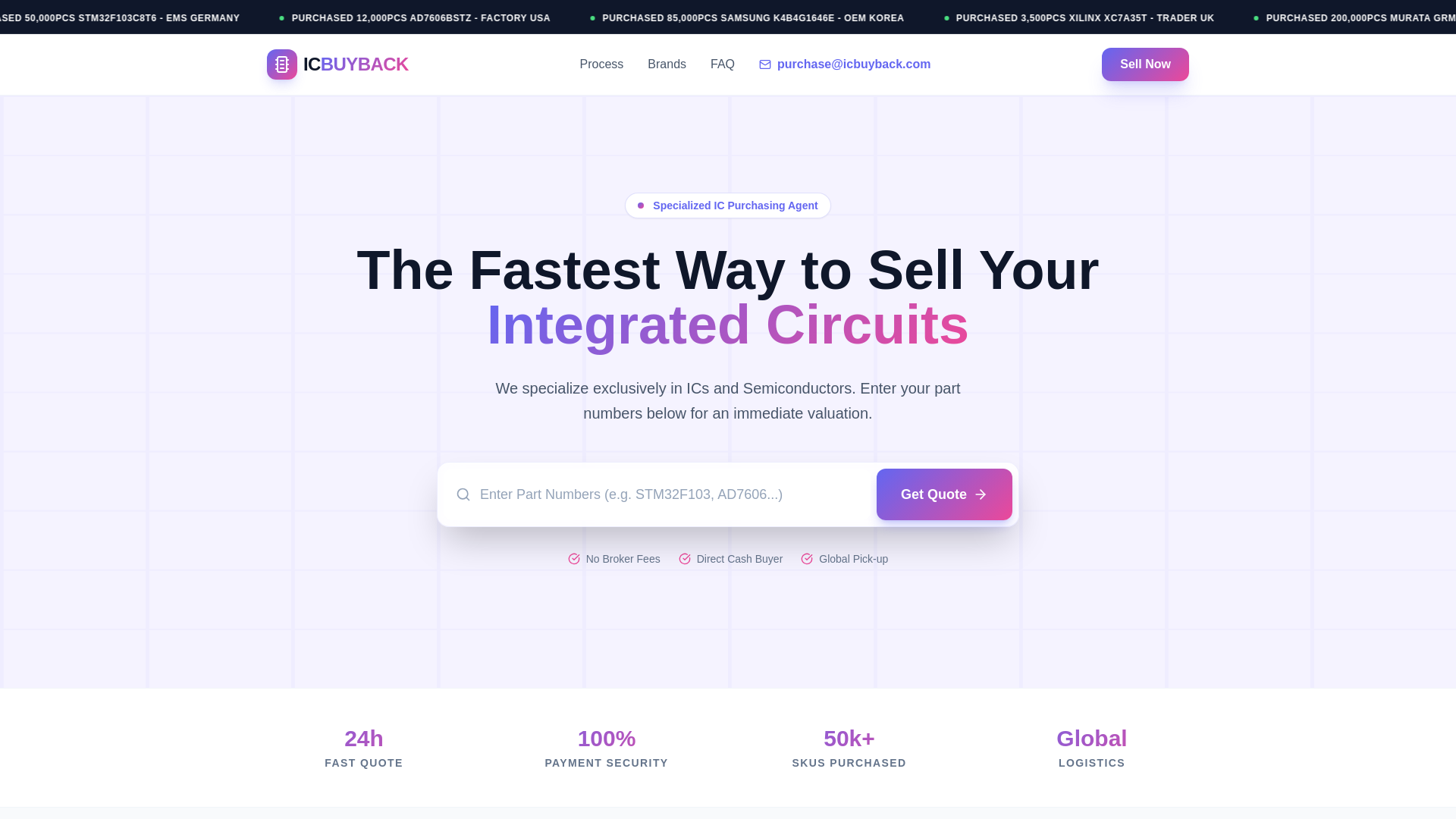 website screenshot of https://icbuyback.pages.dev/