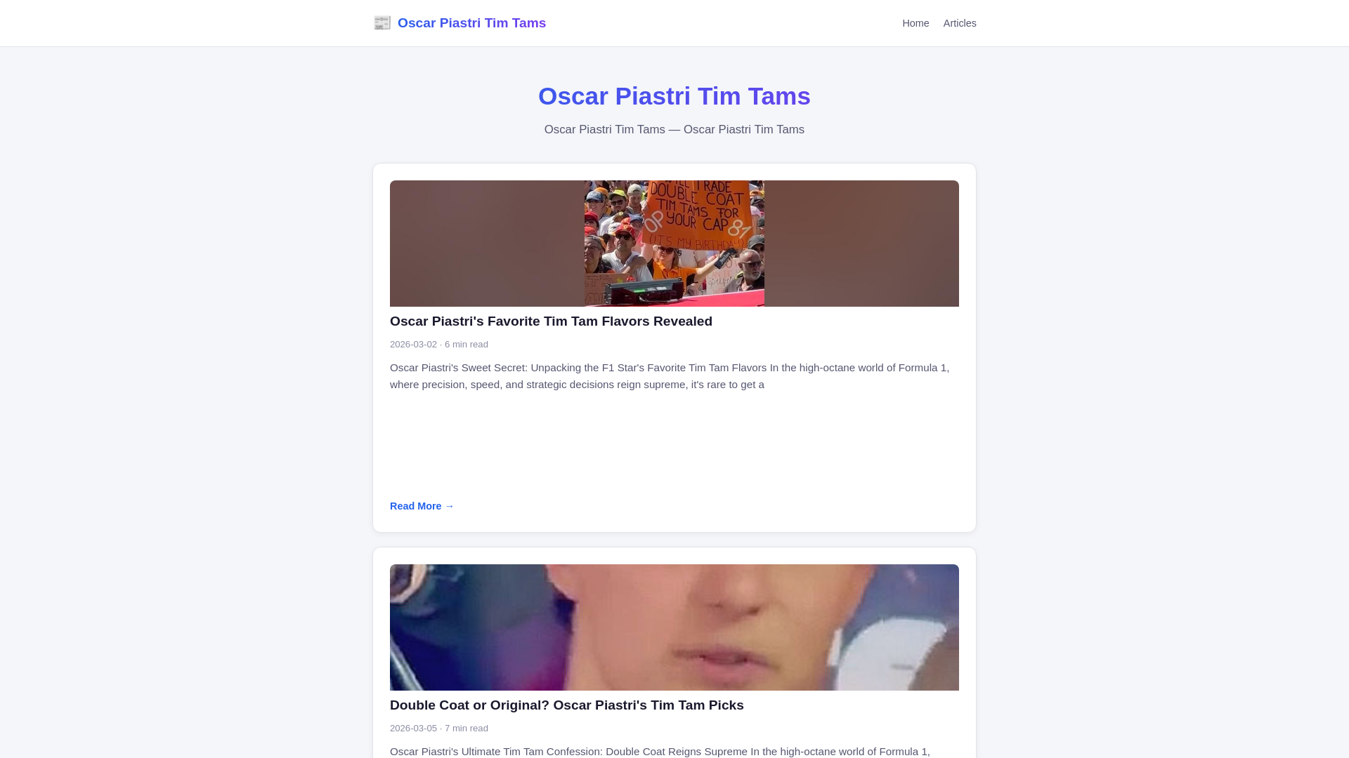 website screenshot of https://oscar-piastri-tim-tams.pages.dev/