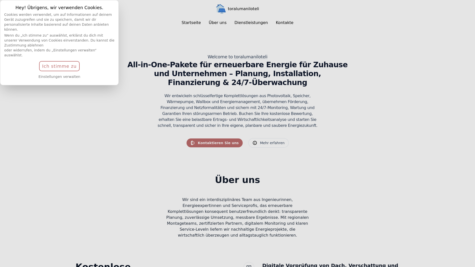 website screenshot of https://toralumaniloteli.click/