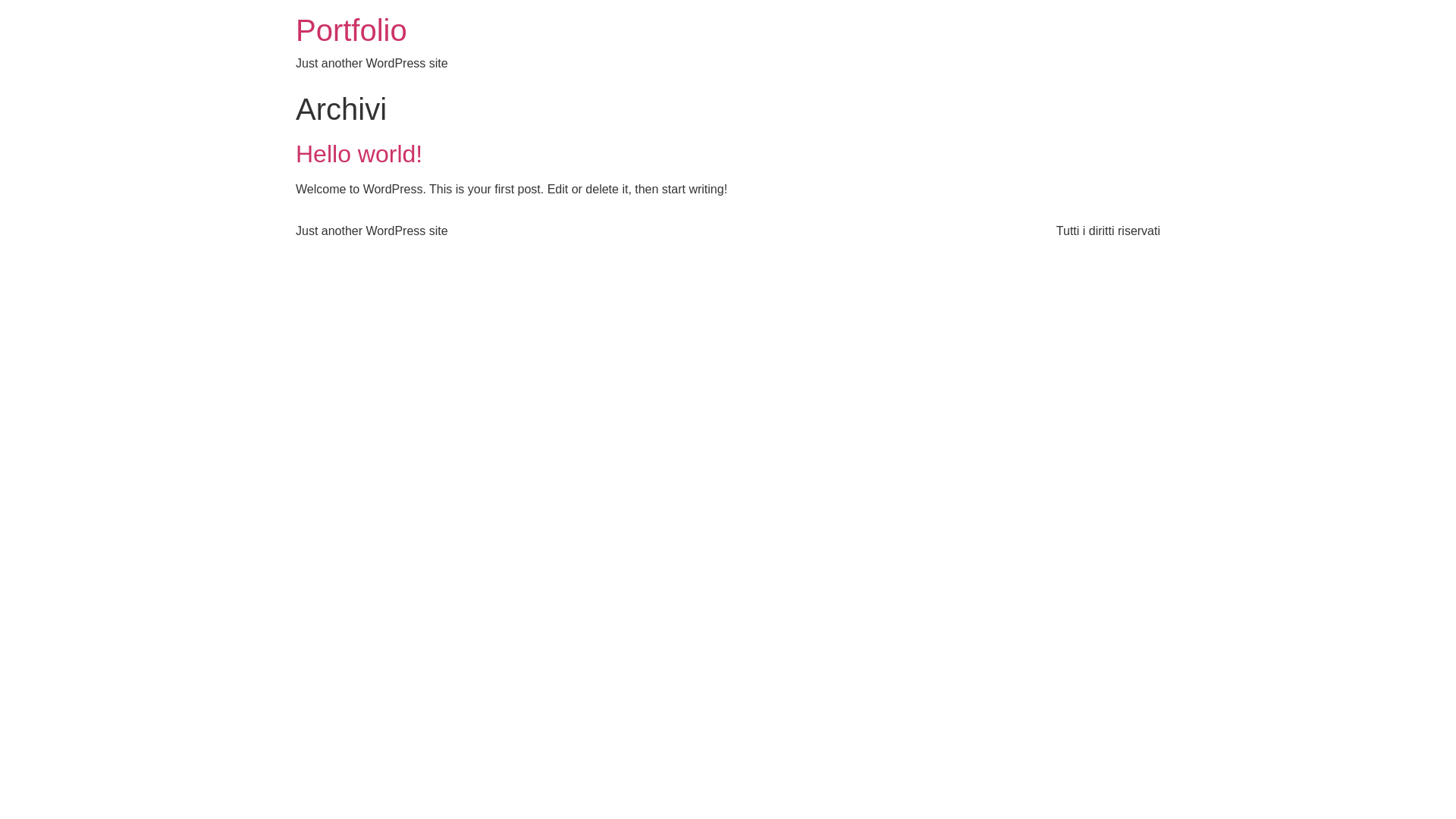 website screenshot of https://nazariodicataldo.it/