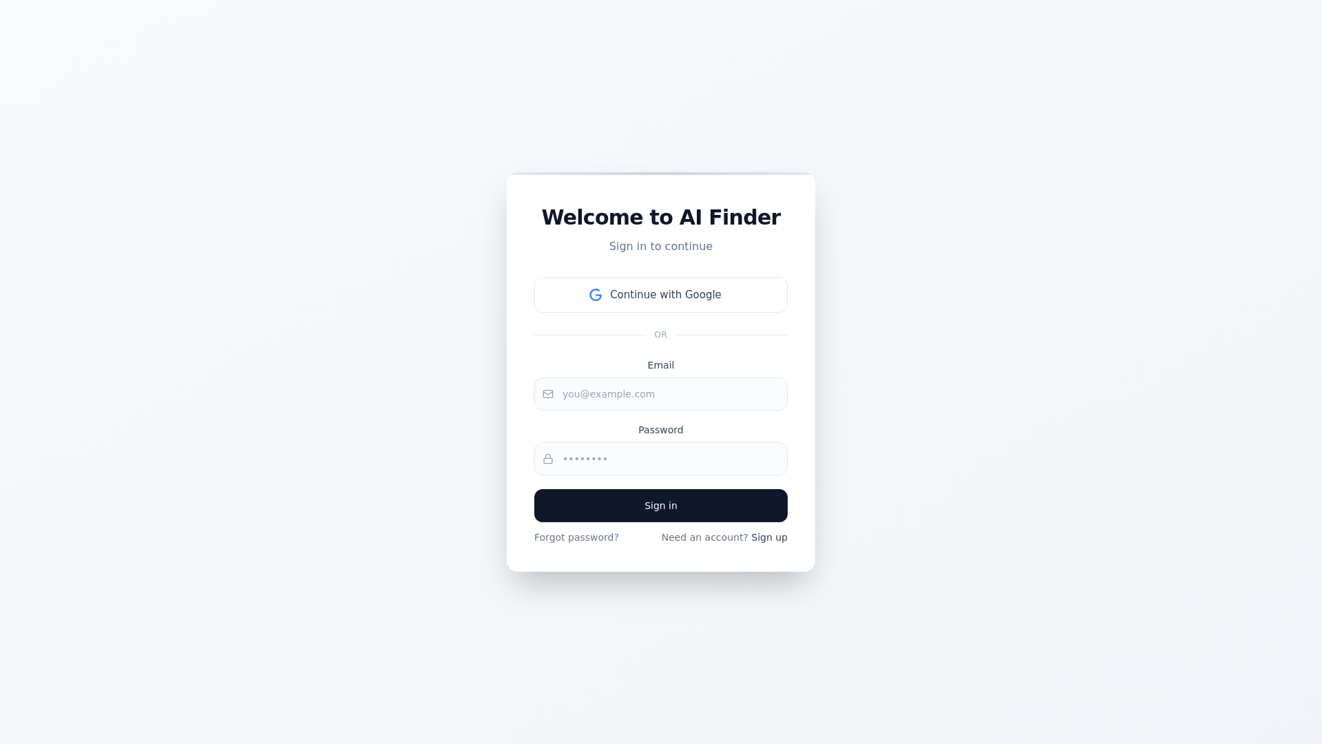 website screenshot of https://aiapp-finder.com/