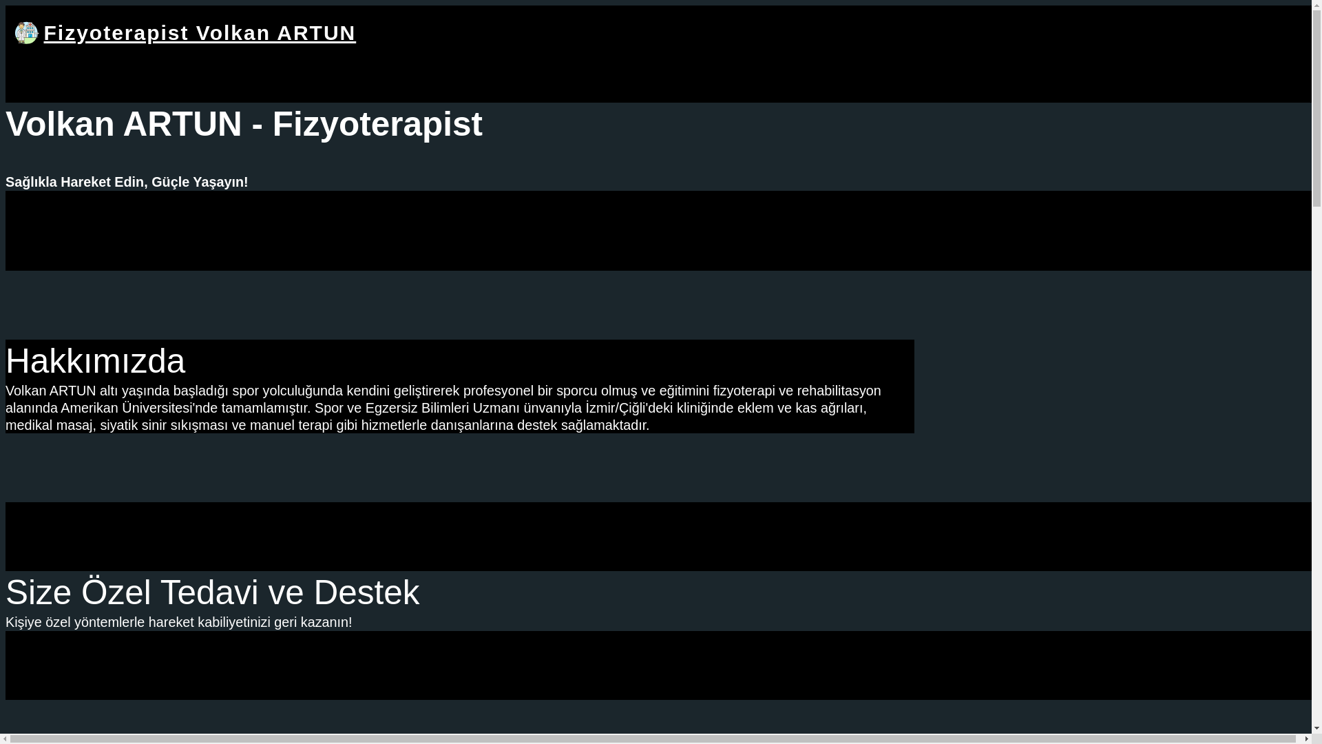 website screenshot of https://fizyoterapistvolkanartun.com/