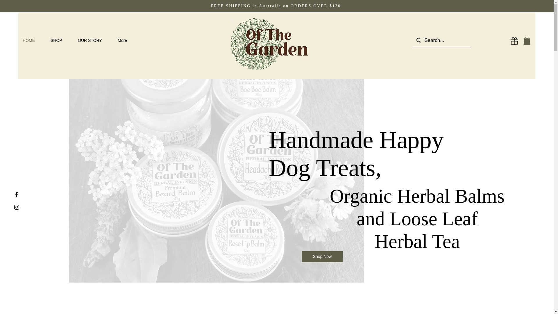 website screenshot of https://ofthegarden.online/