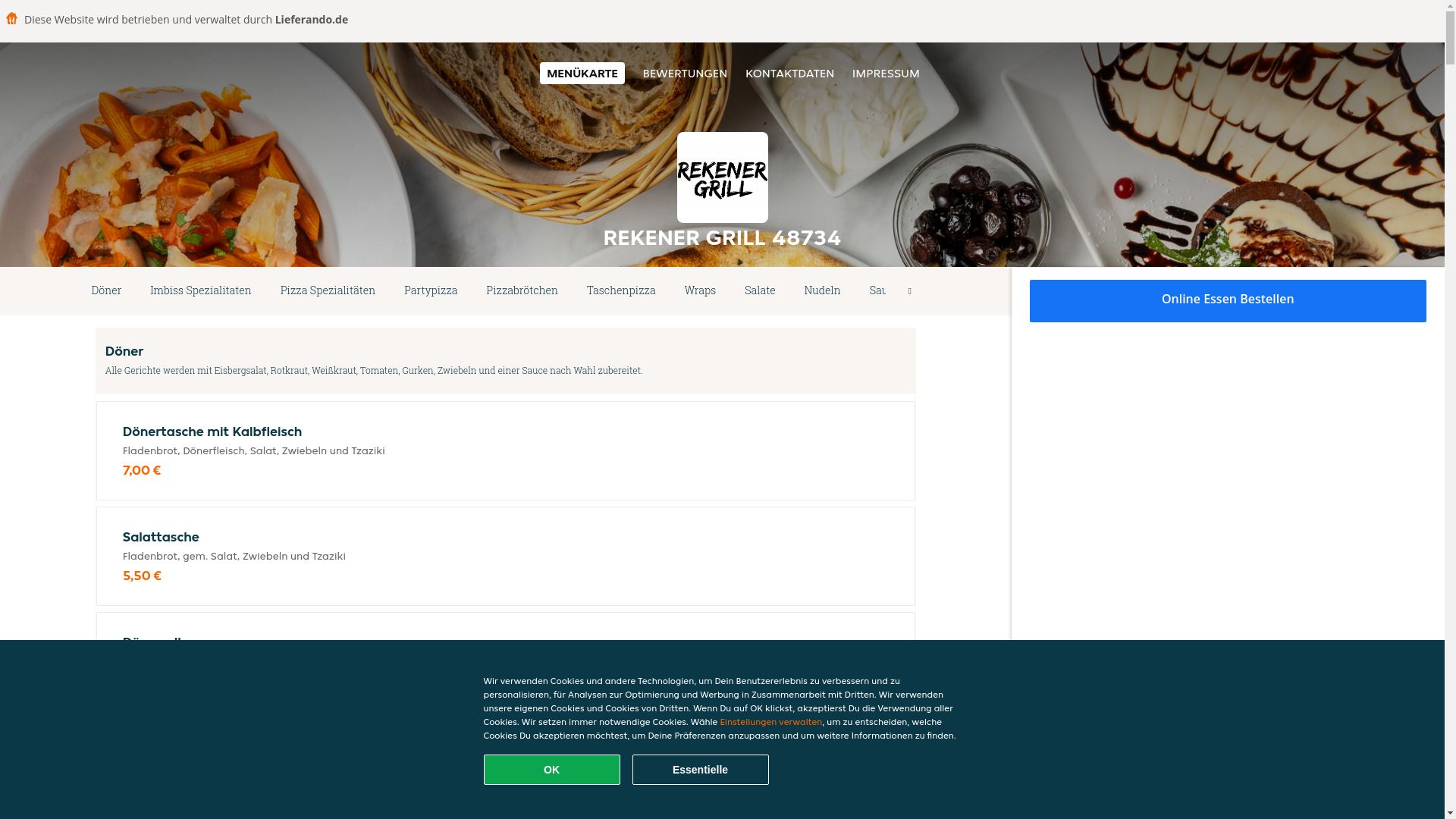 website screenshot of https://rekenergrill-reken.de/