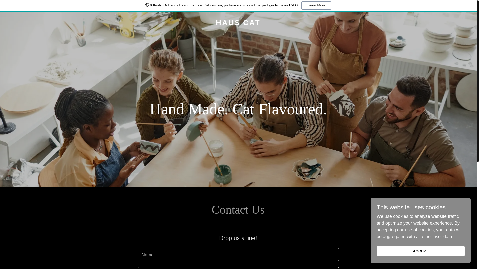 website screenshot of https://hauscat.com.au/