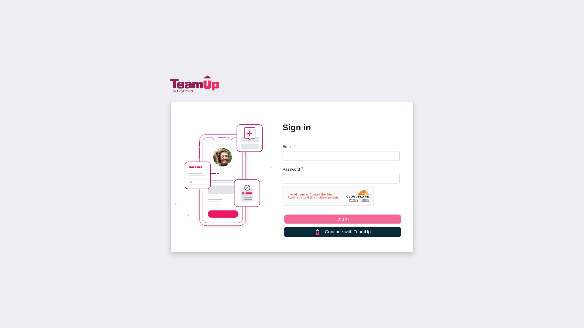 website screenshot of https://teamup-admin-angular.pages.dev/