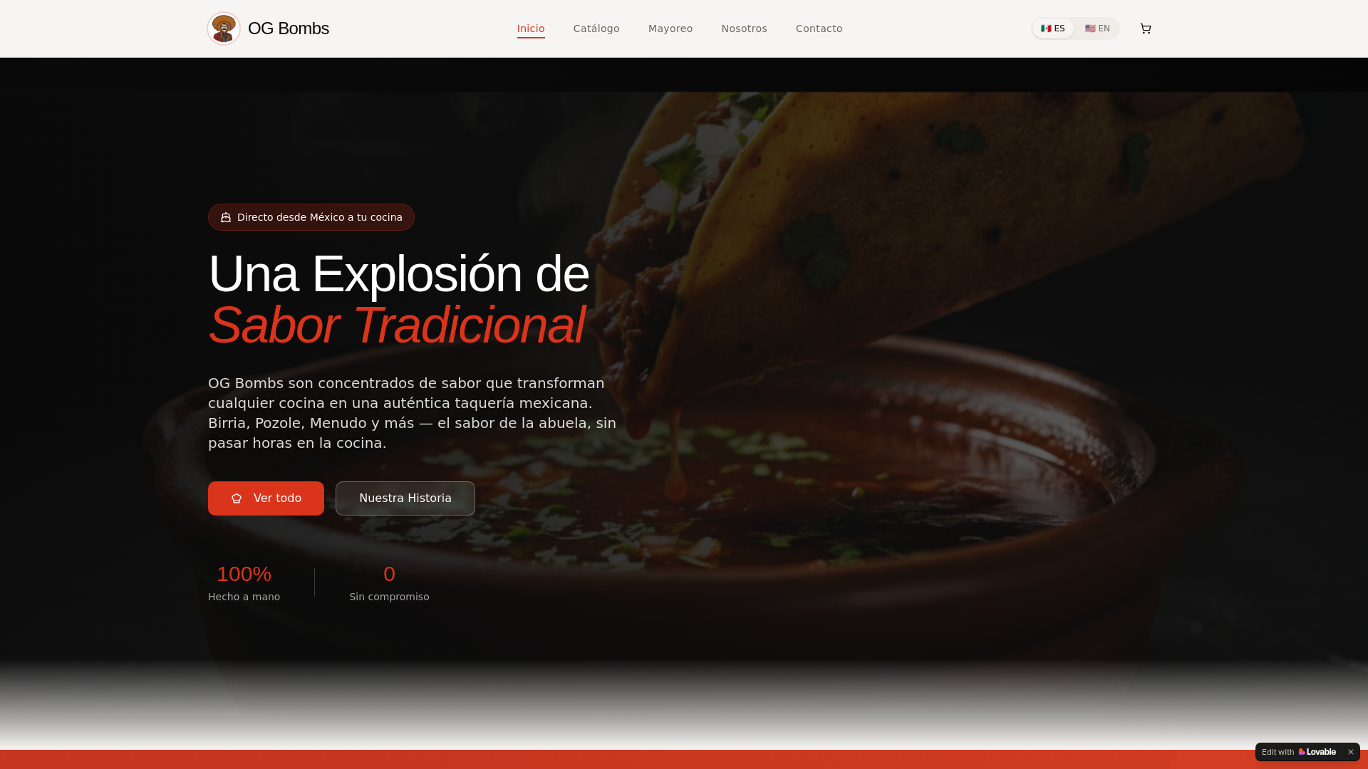website screenshot of https://og-bombs.mx/