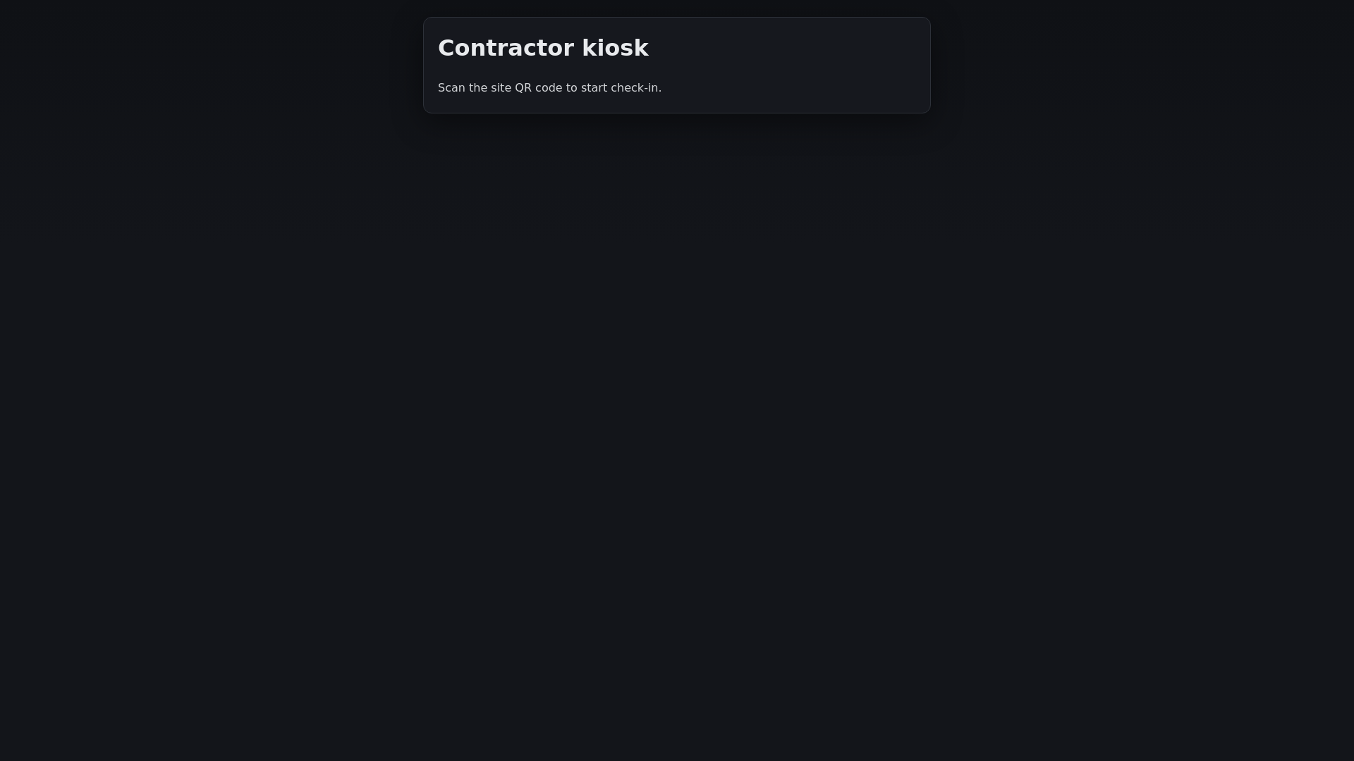 website screenshot of https://mine-site-sync-kiosk.pages.dev/
