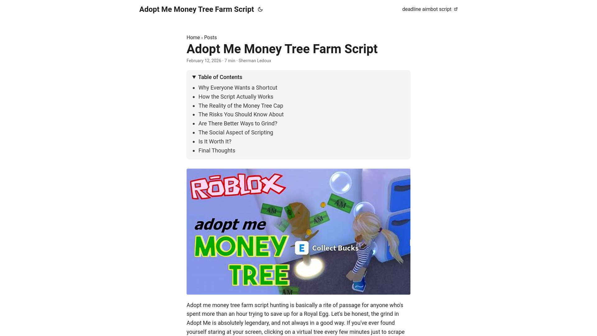 website screenshot of https://adoptmemoneytreefarmscript.pages.dev/