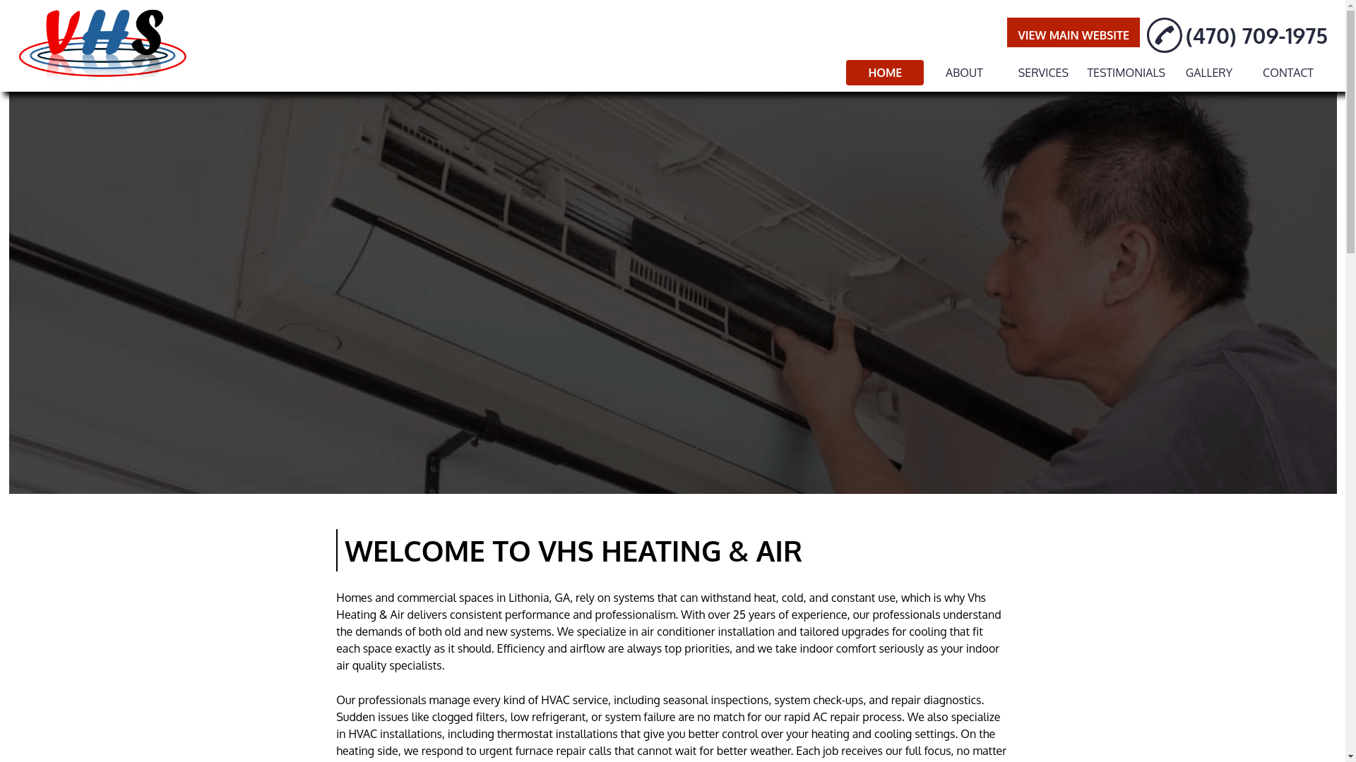 website screenshot of https://hvacservicelithonia.com/