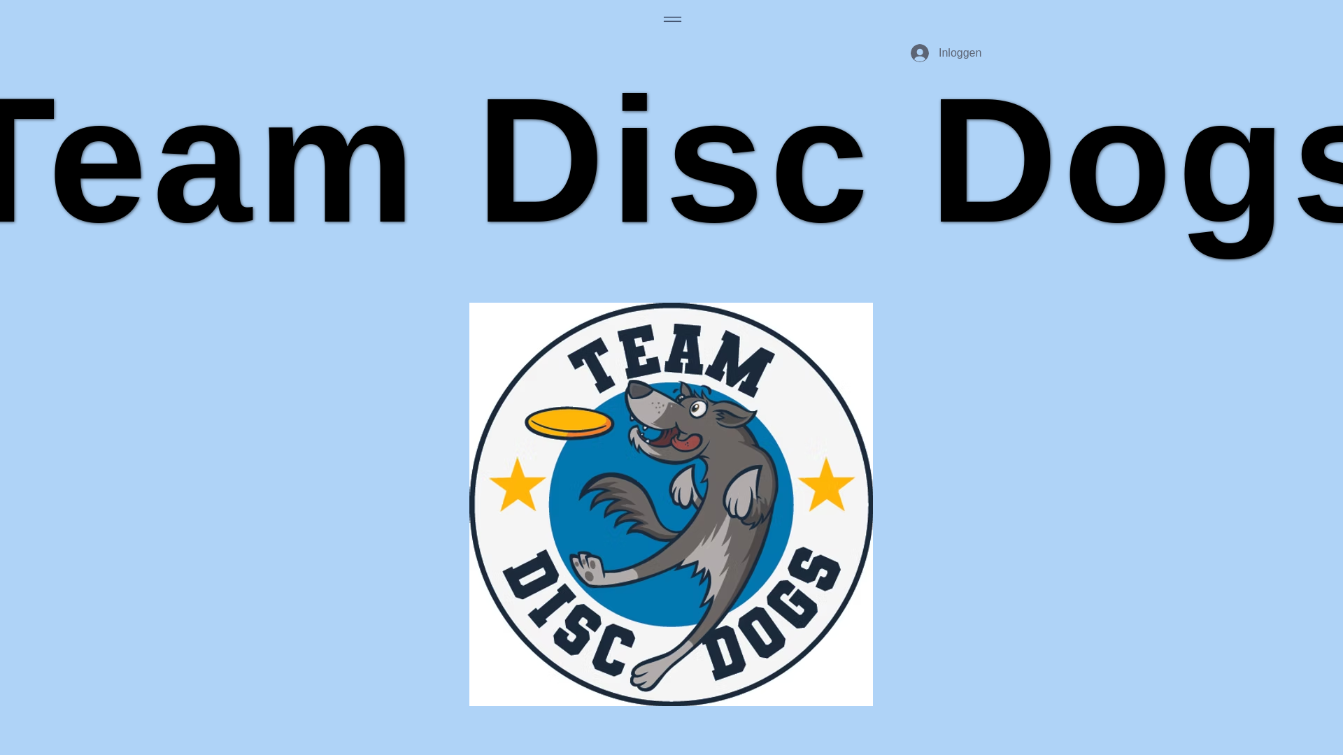website screenshot of https://teamdiscdogs.com/
