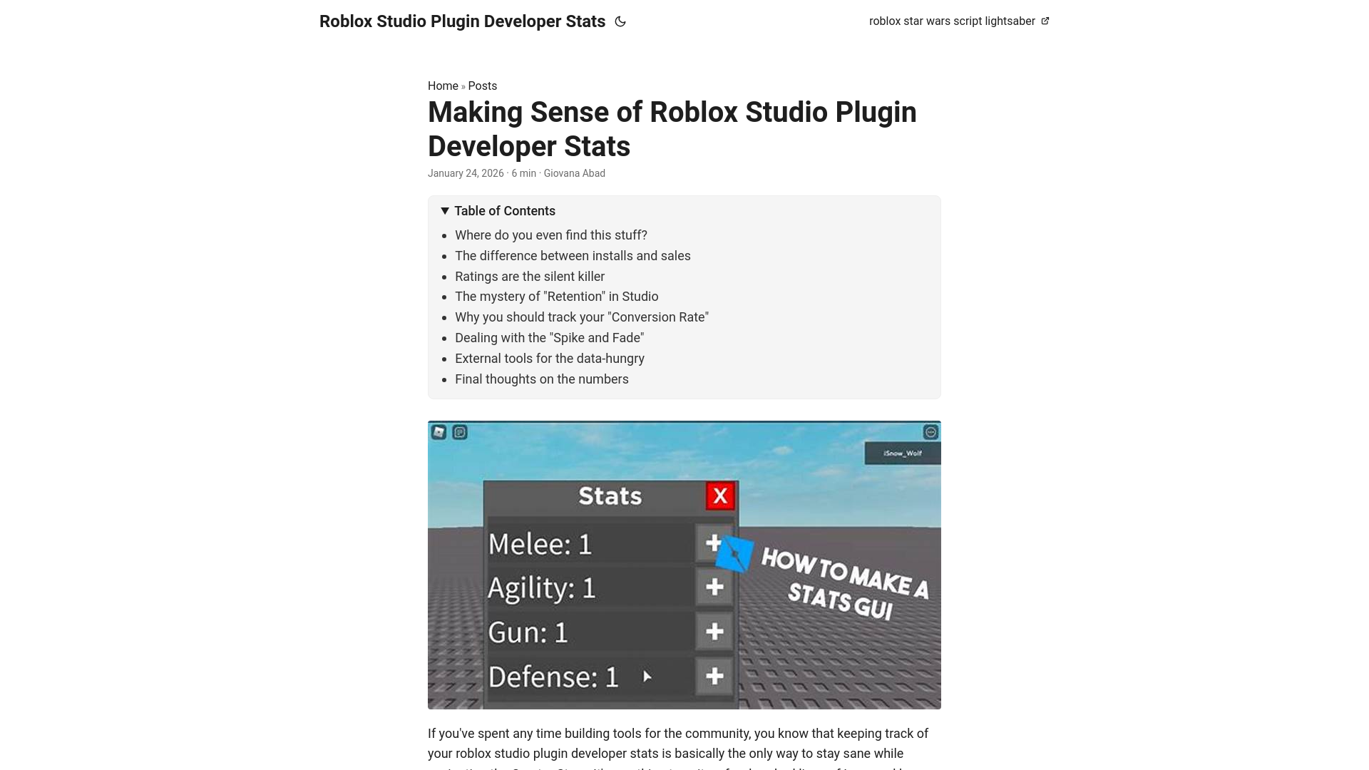 website screenshot of https://roblox-studio-plugin-developer-stats.pages.dev/