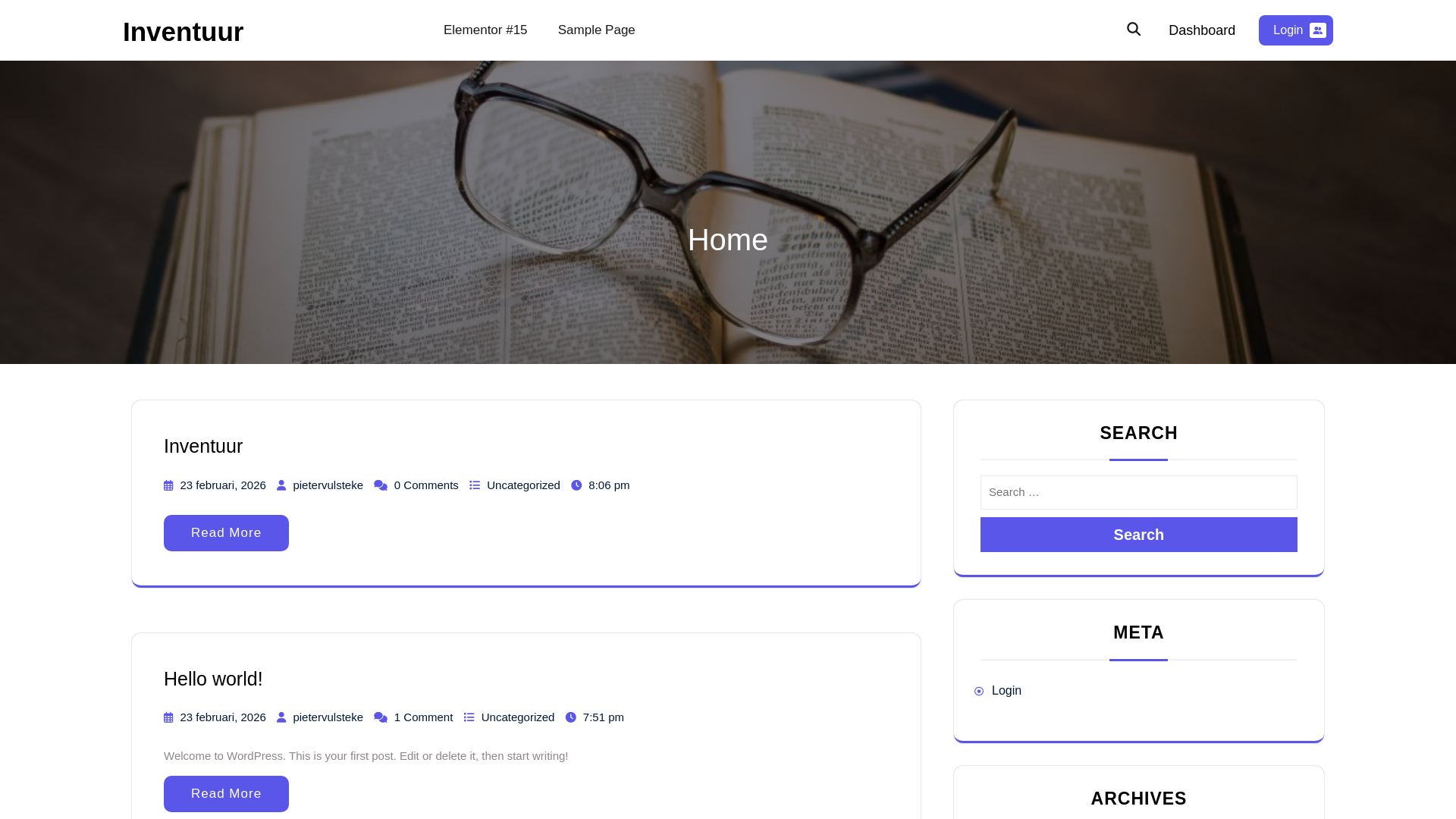 website screenshot of https://inventuur.be/