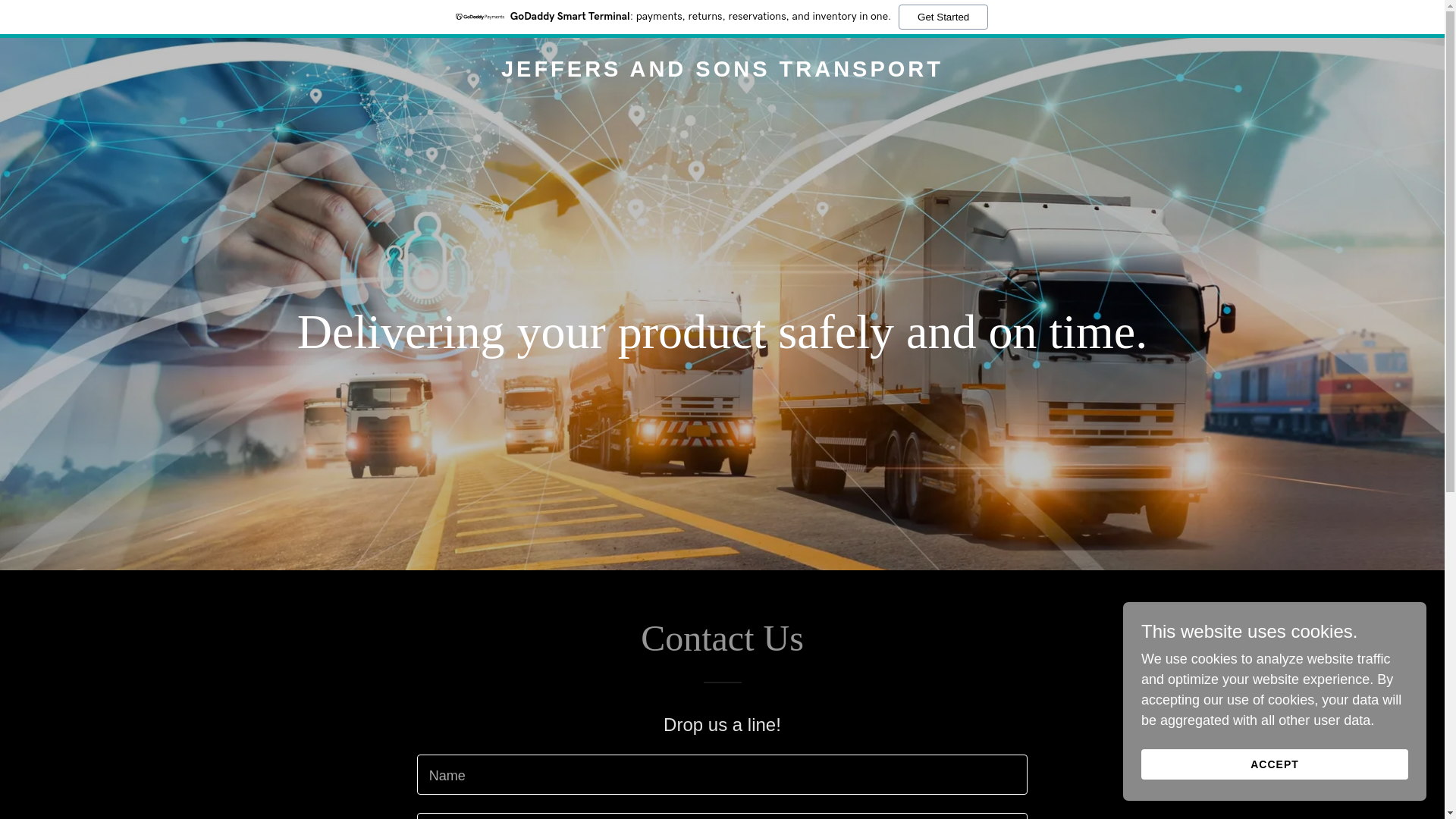 website screenshot of https://jeffersandsonstransport.com/