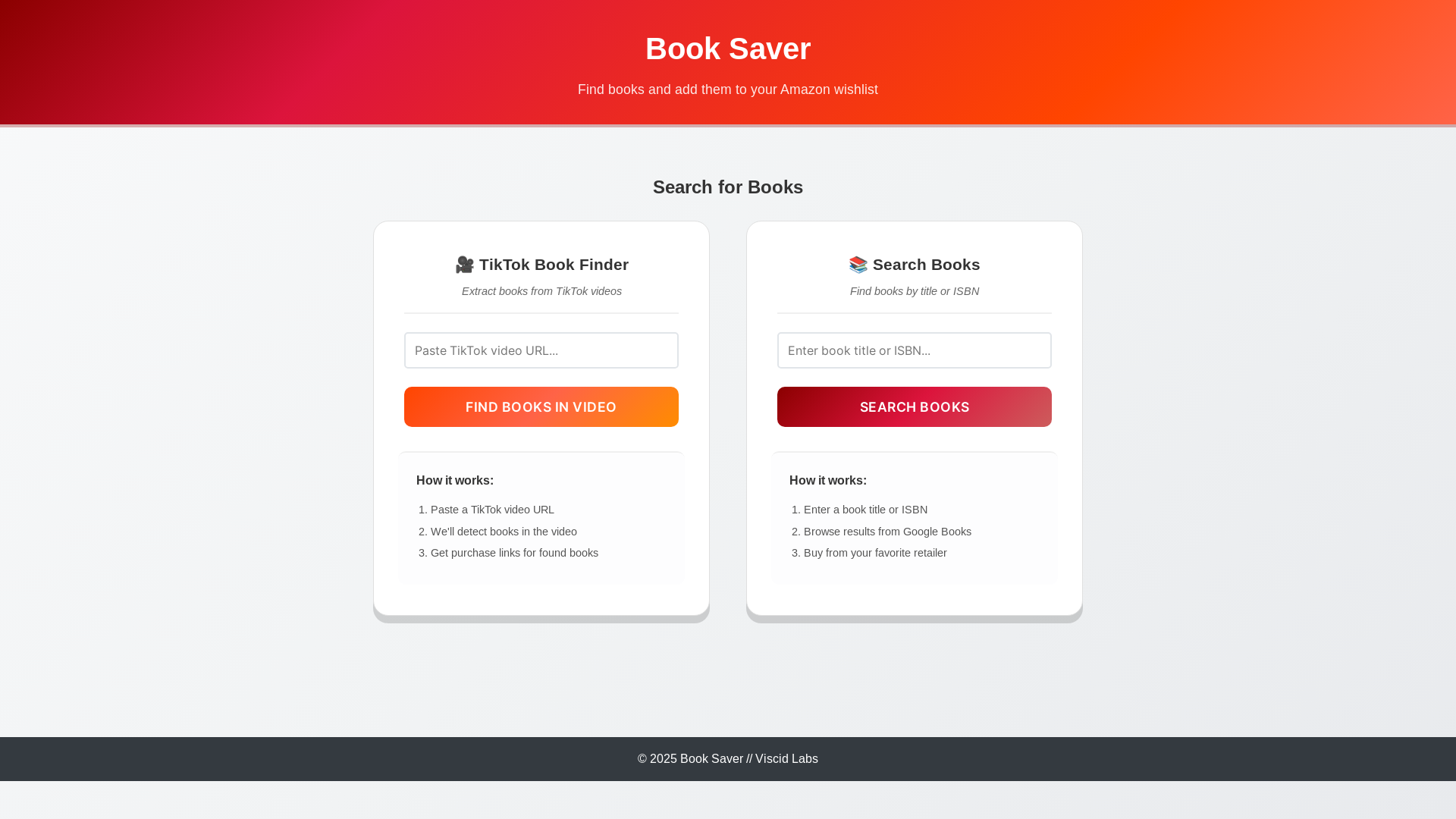 website screenshot of https://booksaver.ai/