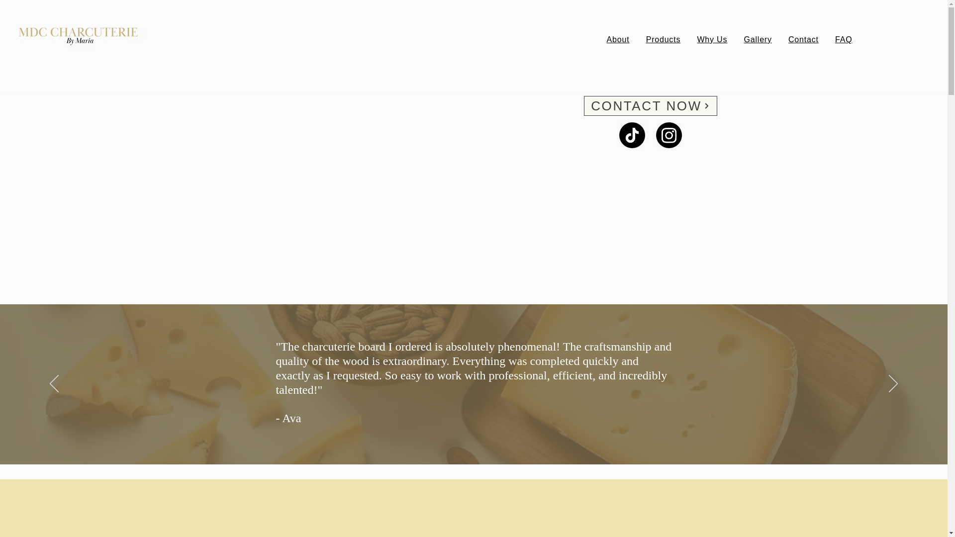 website screenshot of https://mdccharcuterie.com/