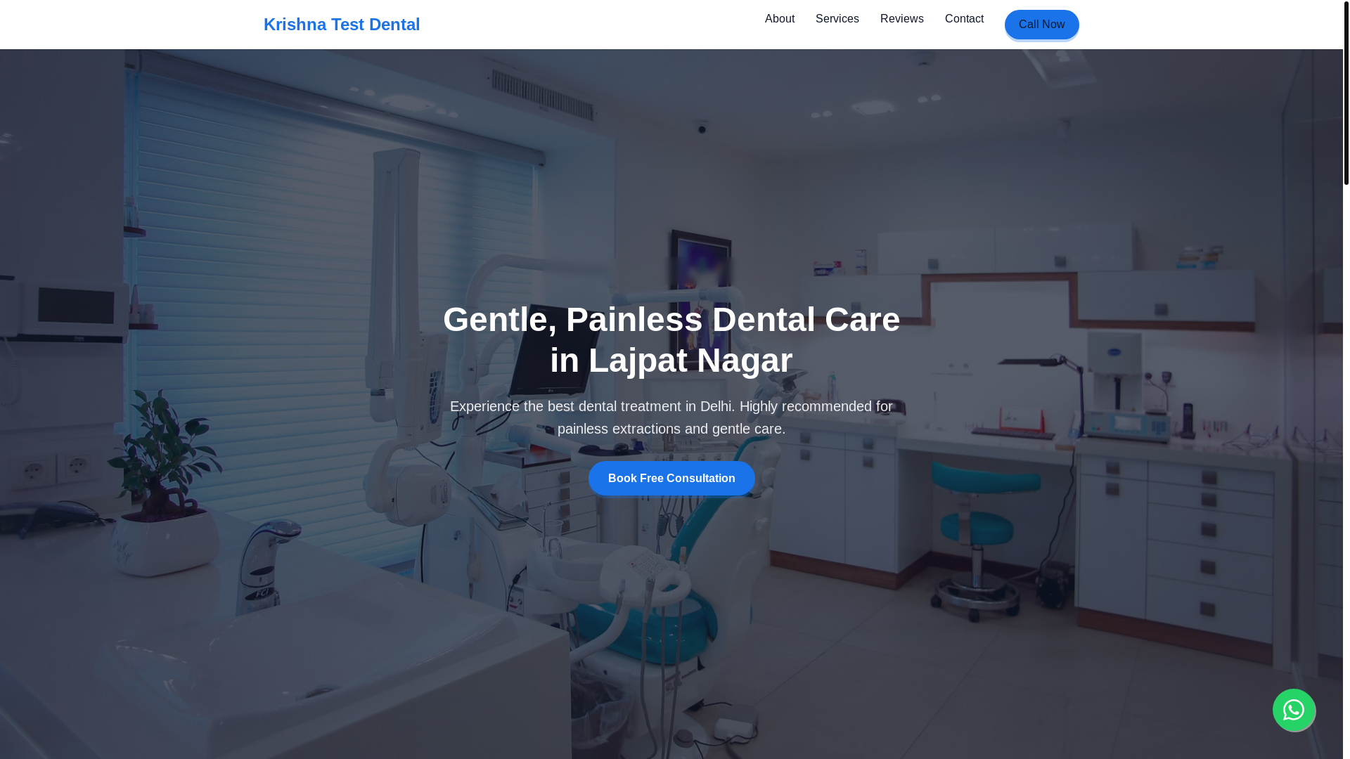 website screenshot of https://clinic-krishna-test-dental-clinic-mlzg3nib.pages.dev/