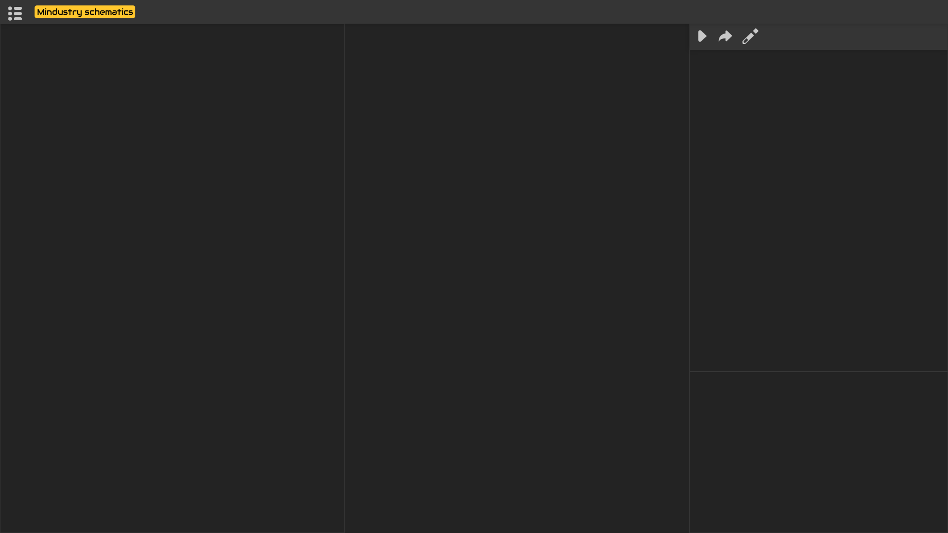 website screenshot of https://logic.mindustryschematics.com/