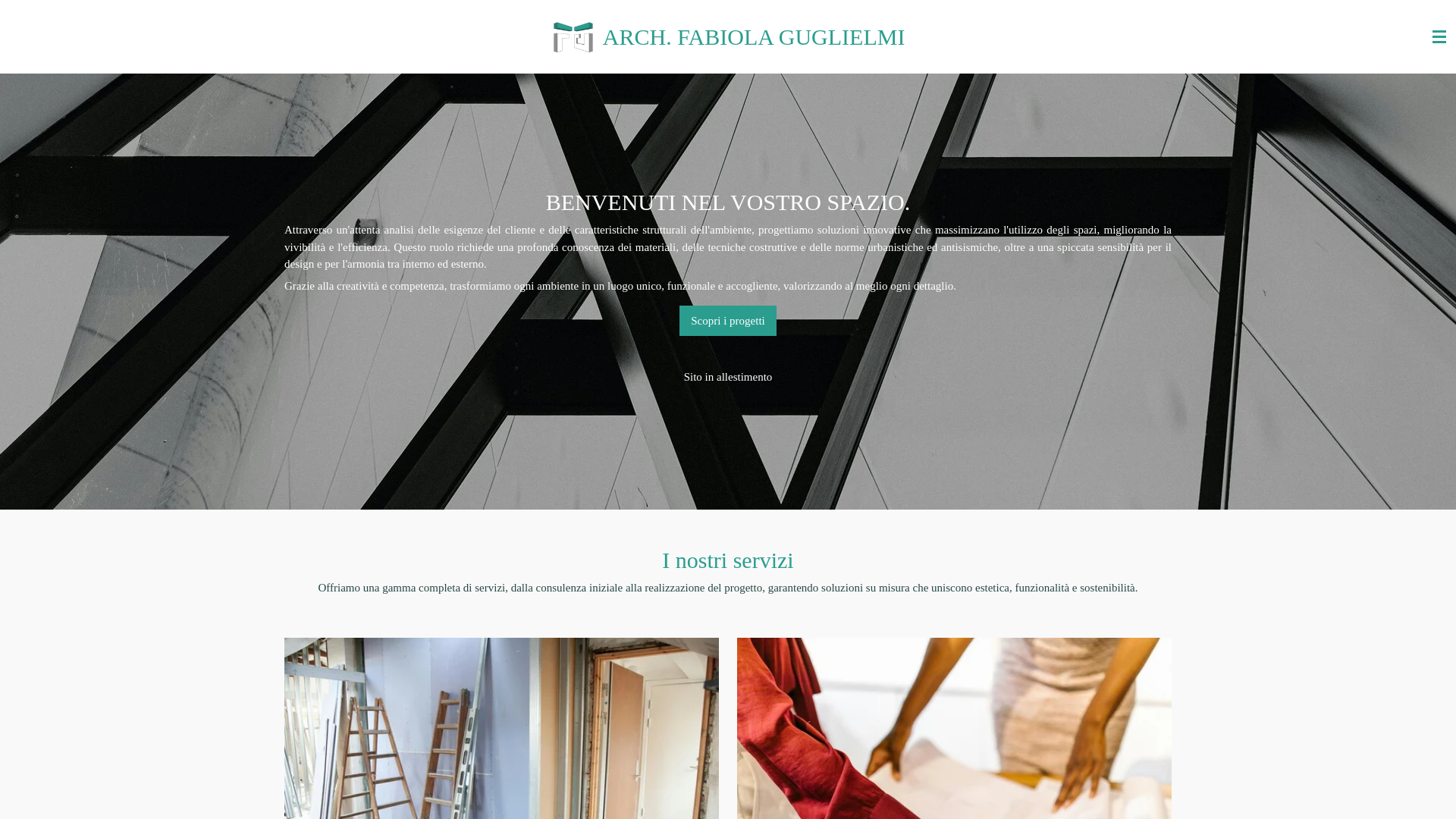 website screenshot of https://architetto-fabiola-guglielmi.com