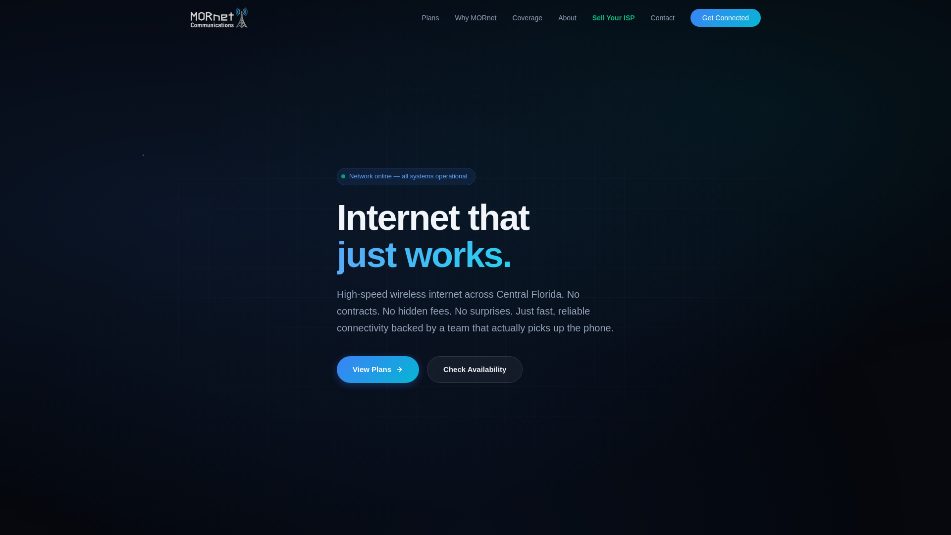 website screenshot of https://mornet-communications.pages.dev/
