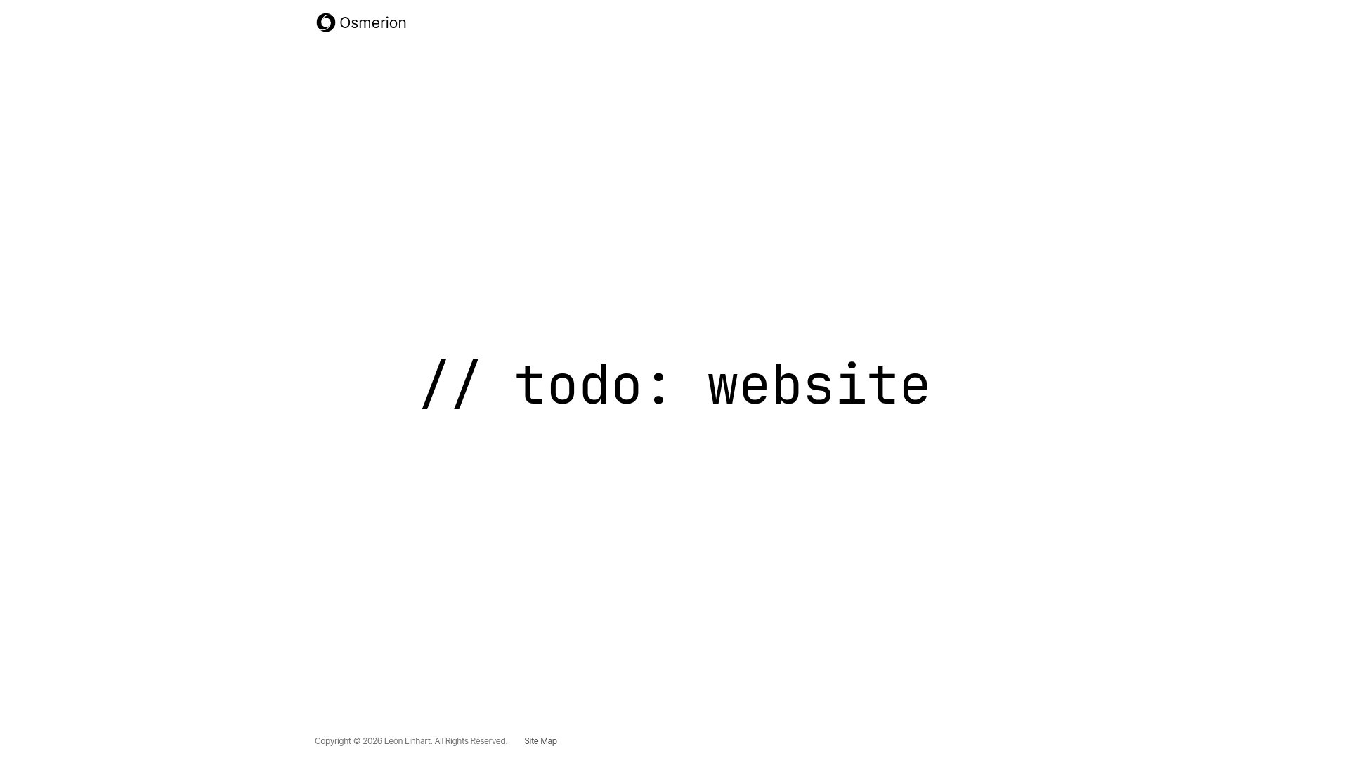 website screenshot of https://osmerion.pages.dev/