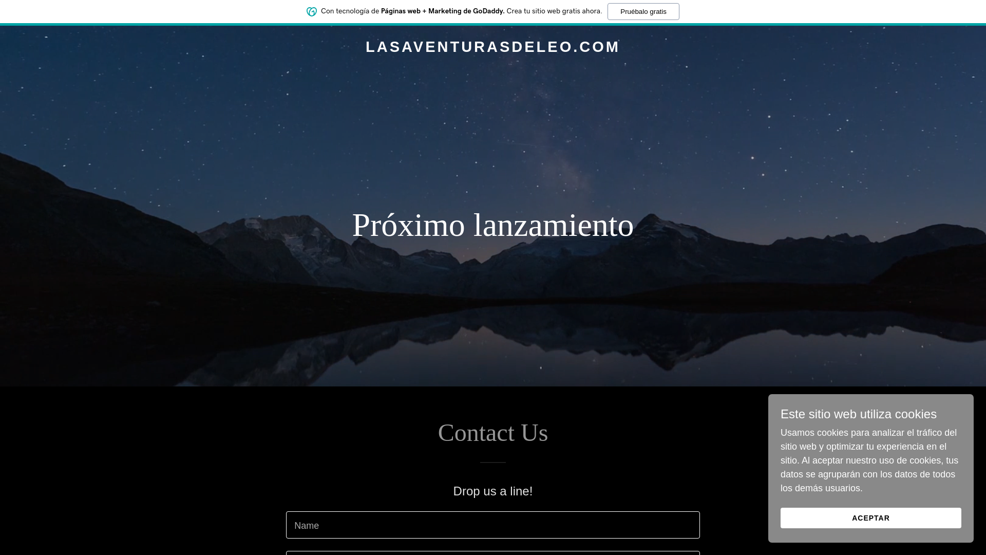 website screenshot of https://lasaventurasdeleo.com/