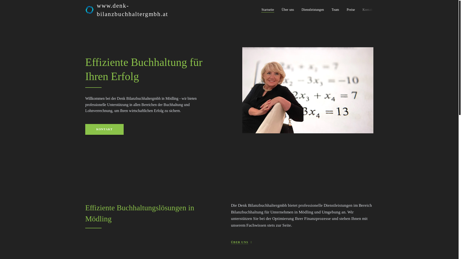 website screenshot of https://denk-bilanzbuchhaltergmbh.at/