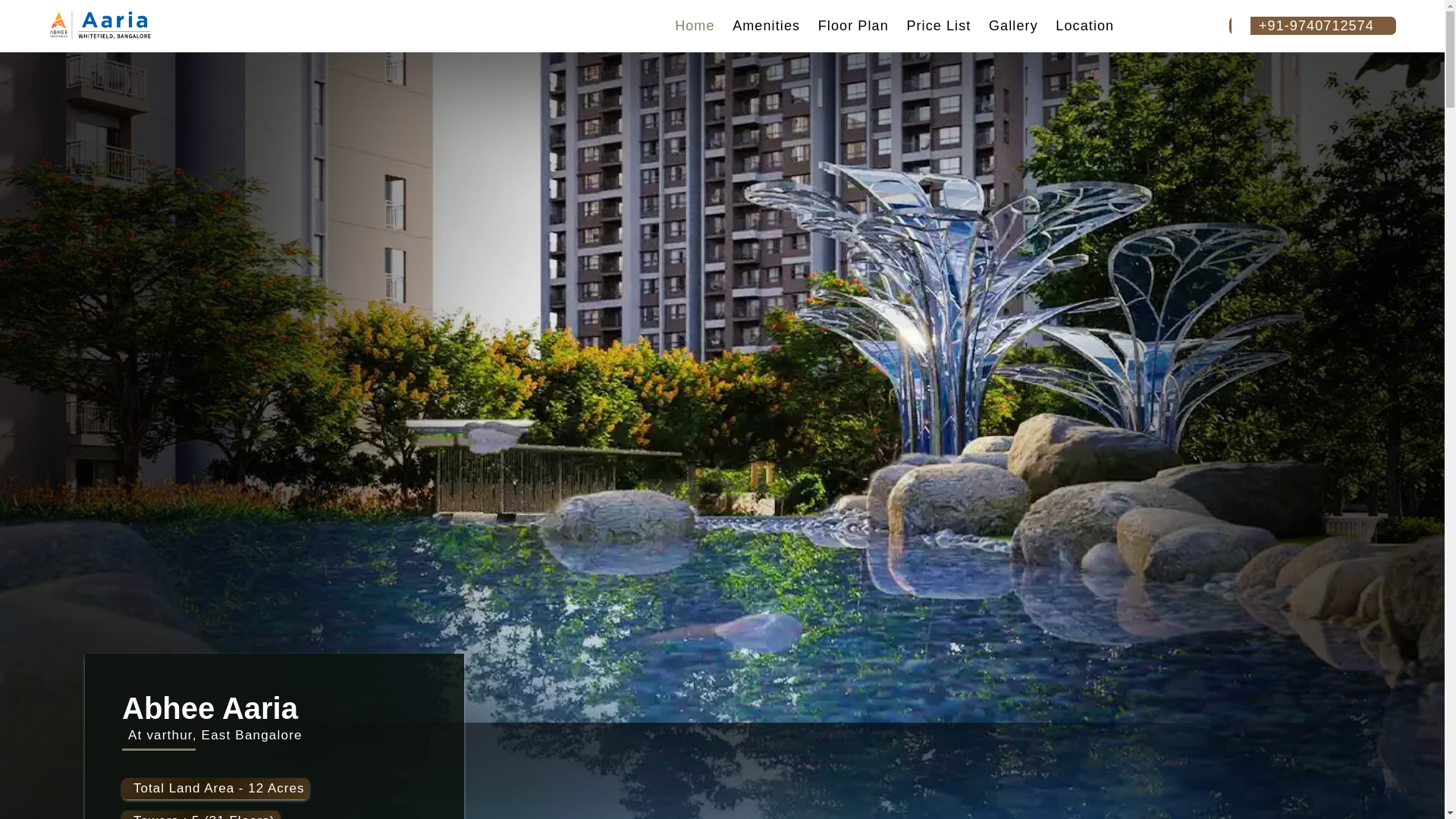 website screenshot of https://abheeaariabangalore.in/