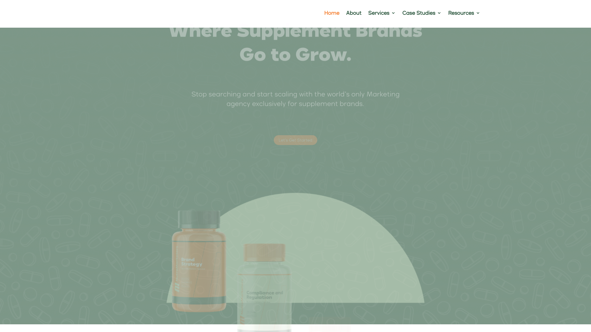 website screenshot of https://pronutramarketers.com/