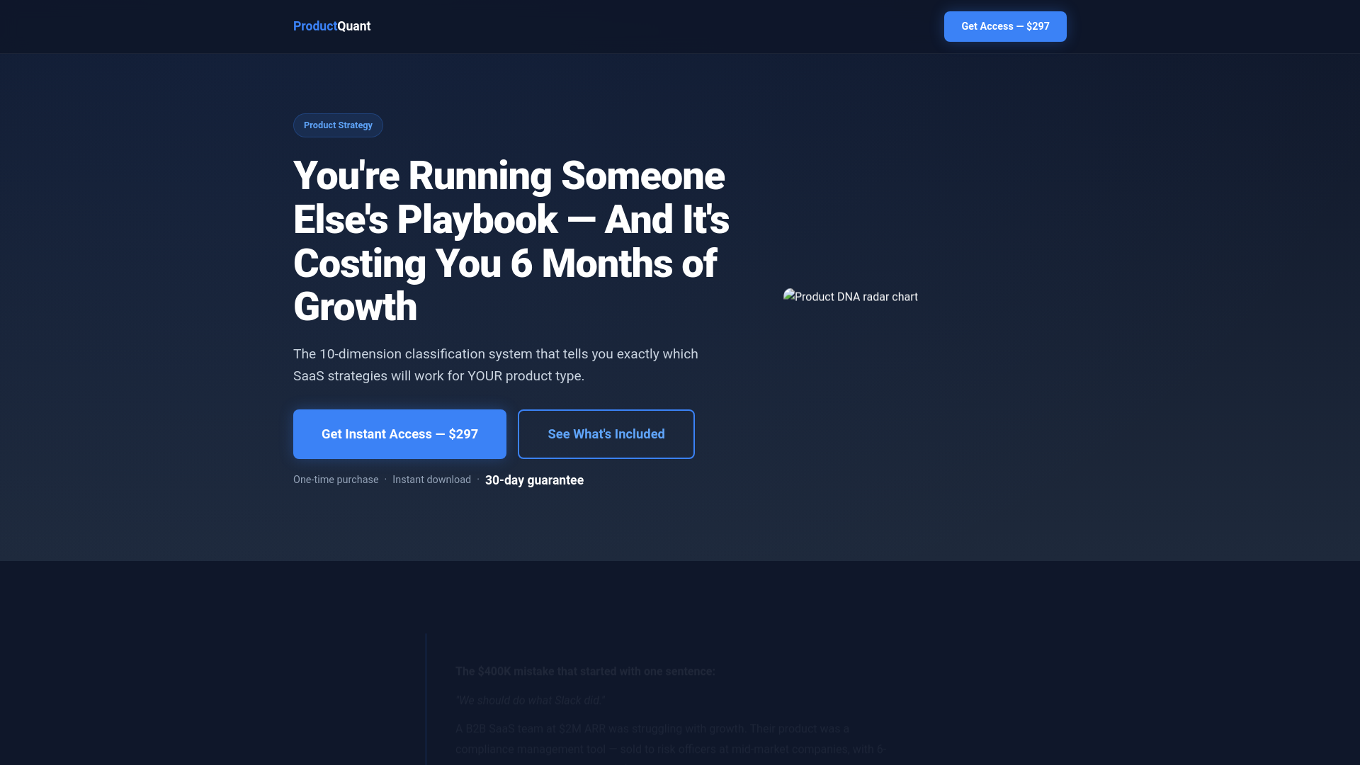 website screenshot of https://productquant-dev.pages.dev/