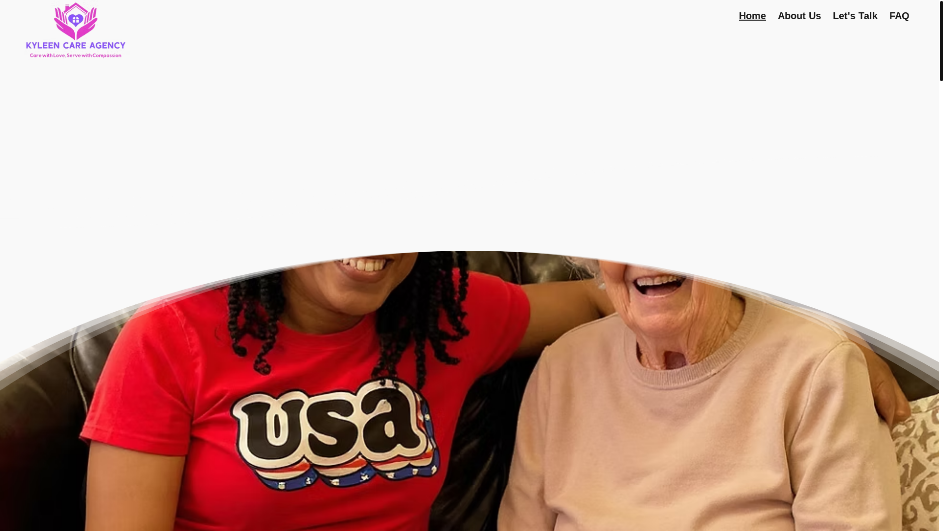 website screenshot of https://kyleencare.com/