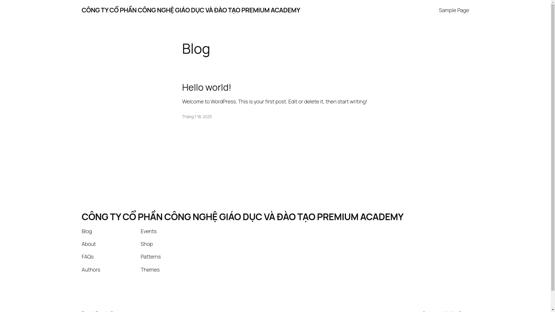website screenshot of https://daotaopremiumacademy.click/