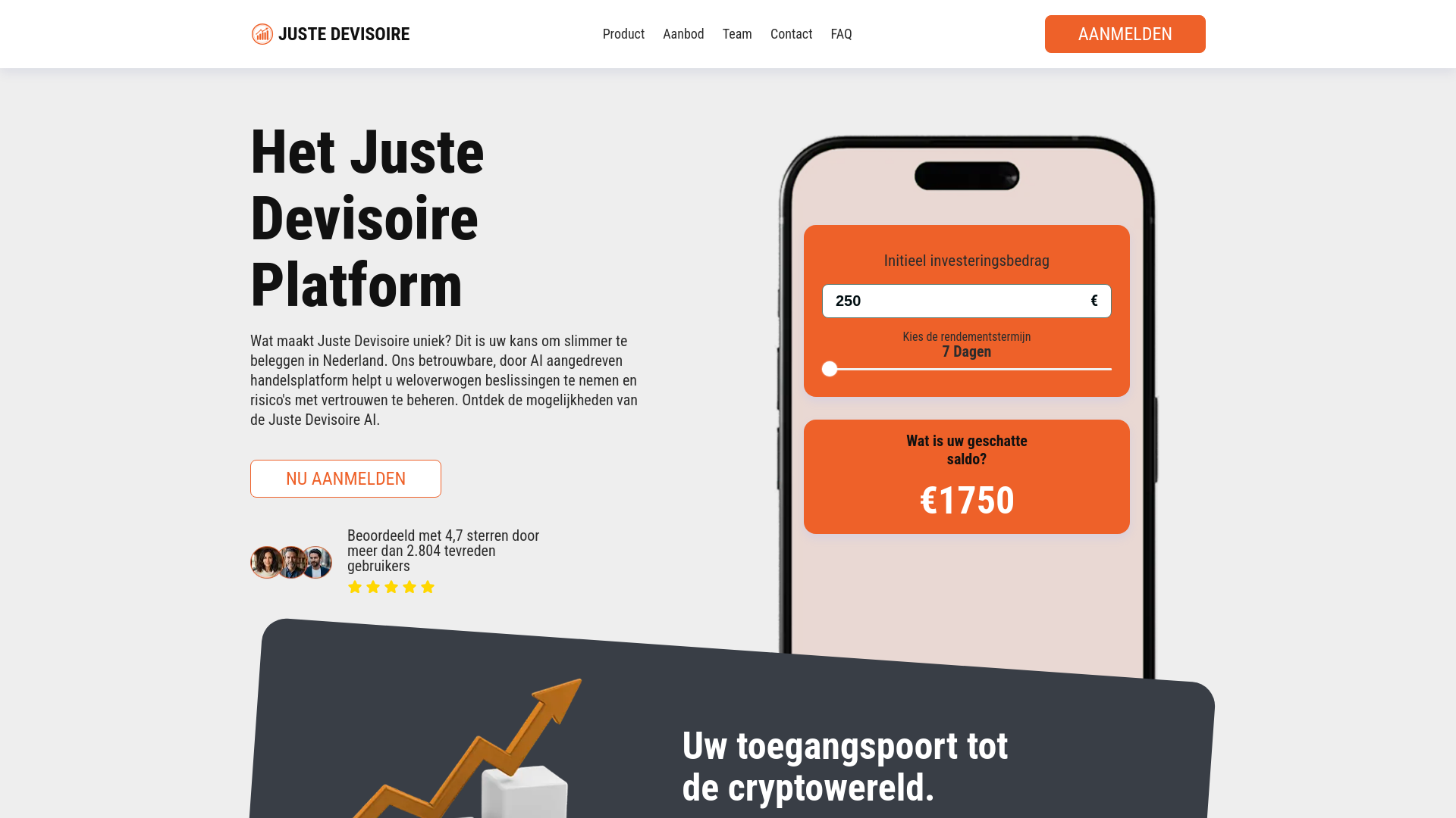 website screenshot of https://justedevisoire-nl.com/