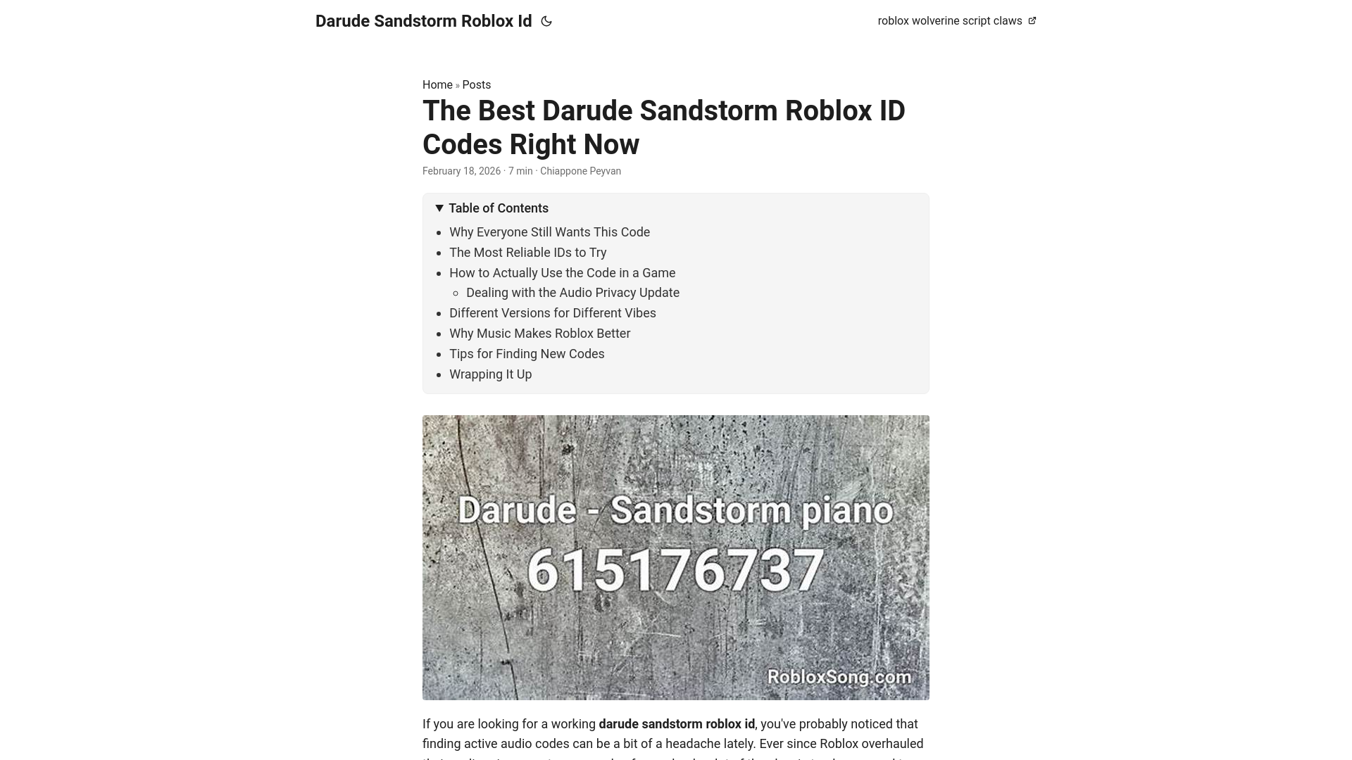 website screenshot of https://darude-sandstorm-roblox-id.pages.dev/