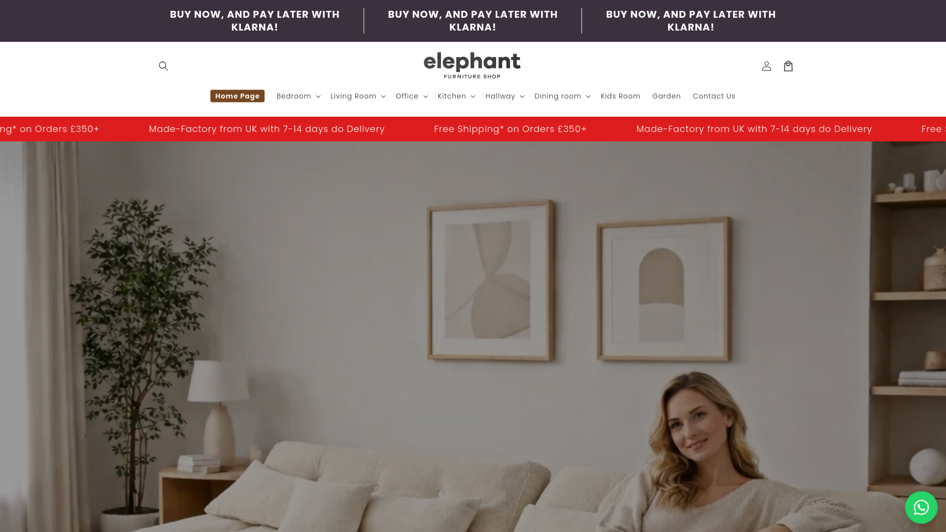 website screenshot of https://elephantfurnitures.co.uk/