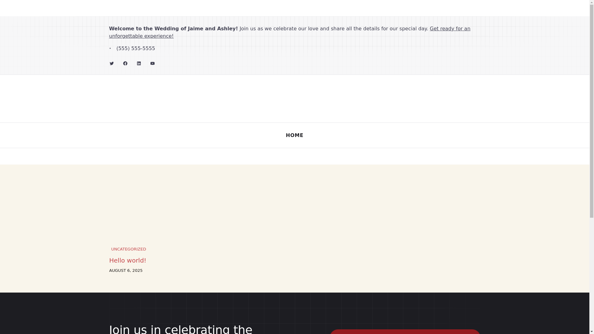 website screenshot of https://jaimeandashley.com/