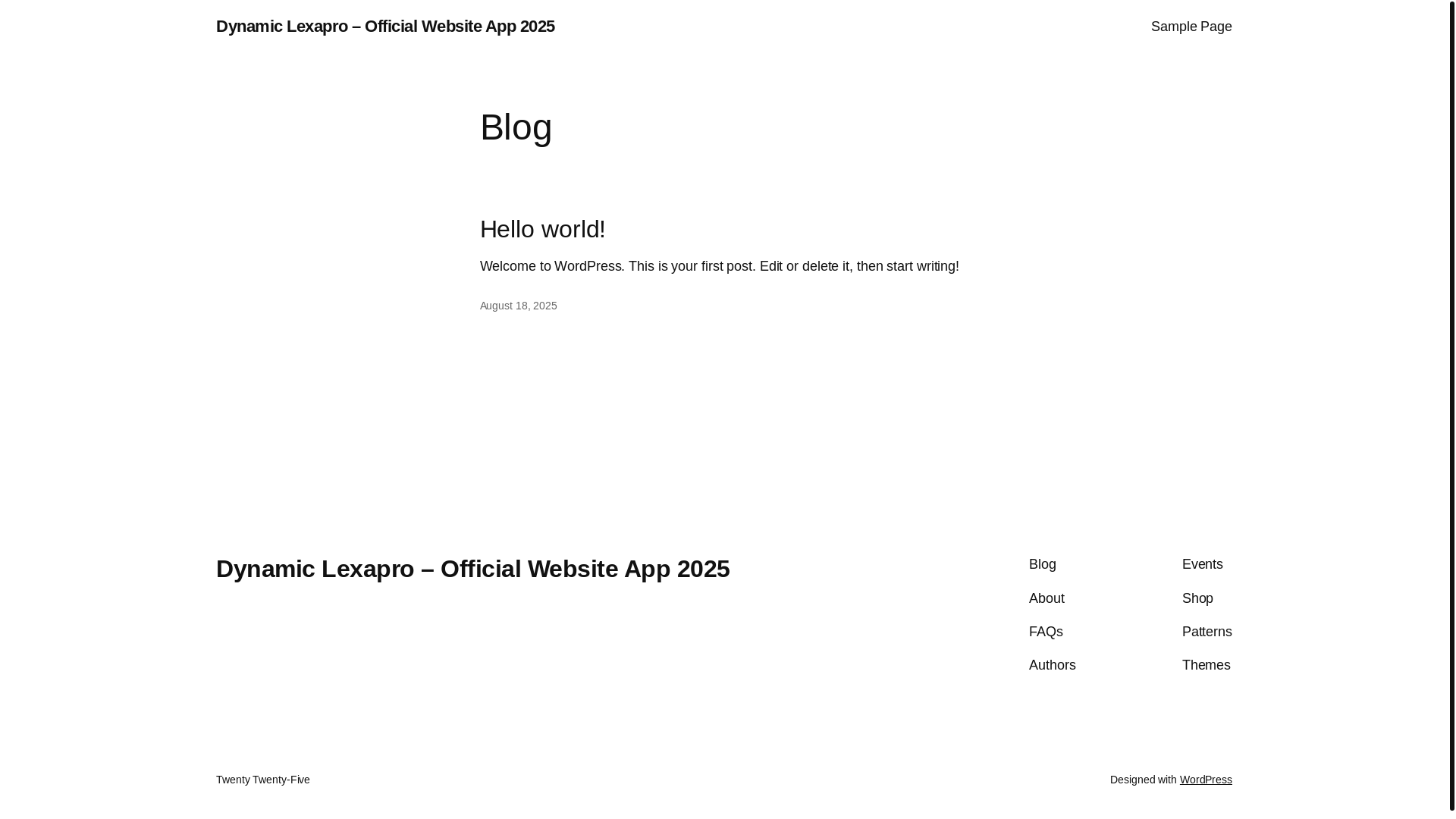 website screenshot of https://the-dynamiclexapro.com/