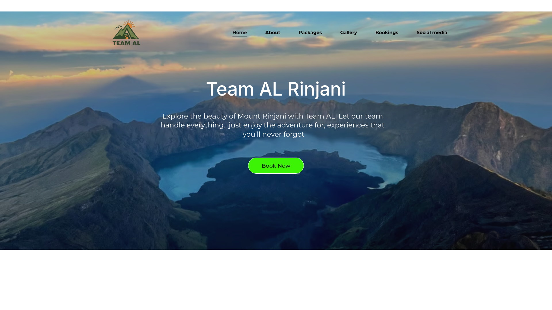 website screenshot of https://teamalrinjani.com/