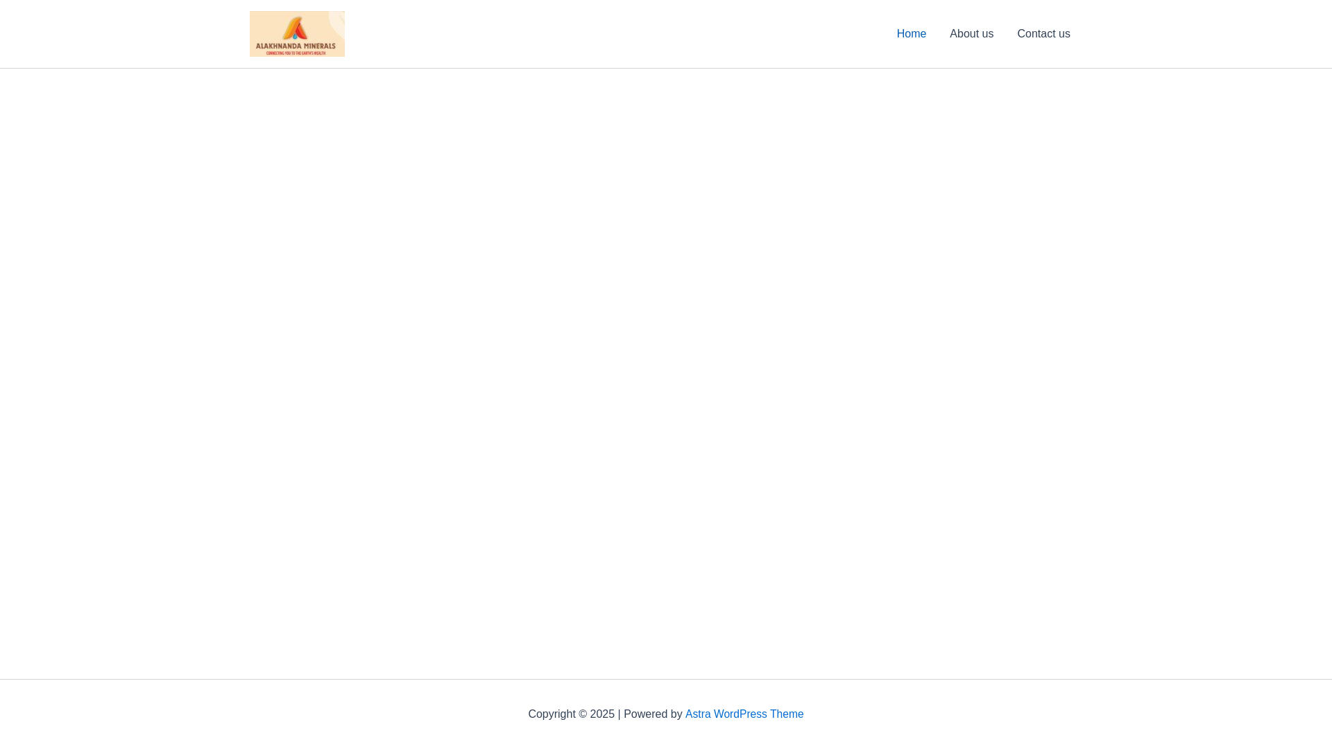 website screenshot of https://alakhnandaminerals.in/