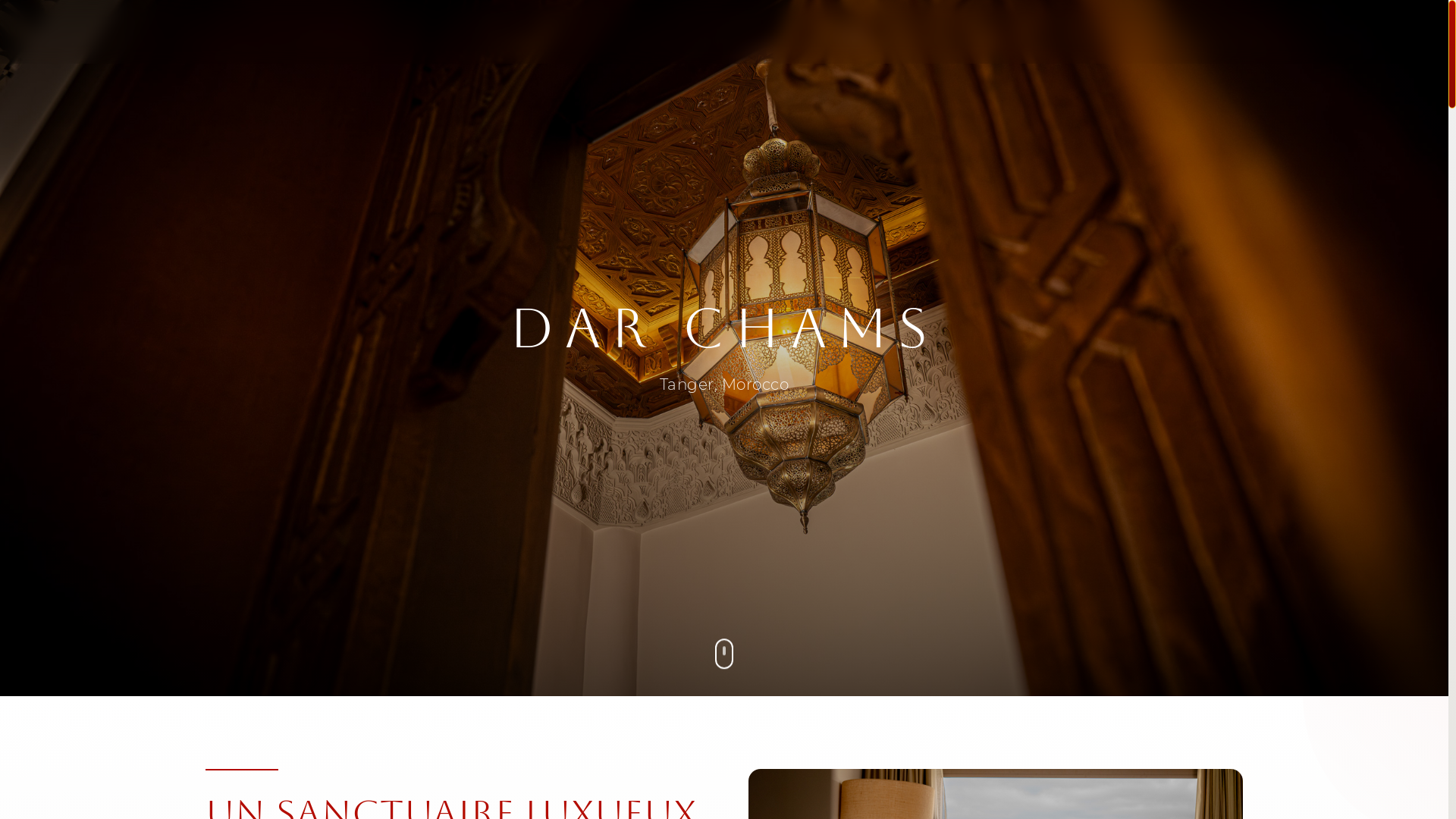 website screenshot of https://darchams.ma/