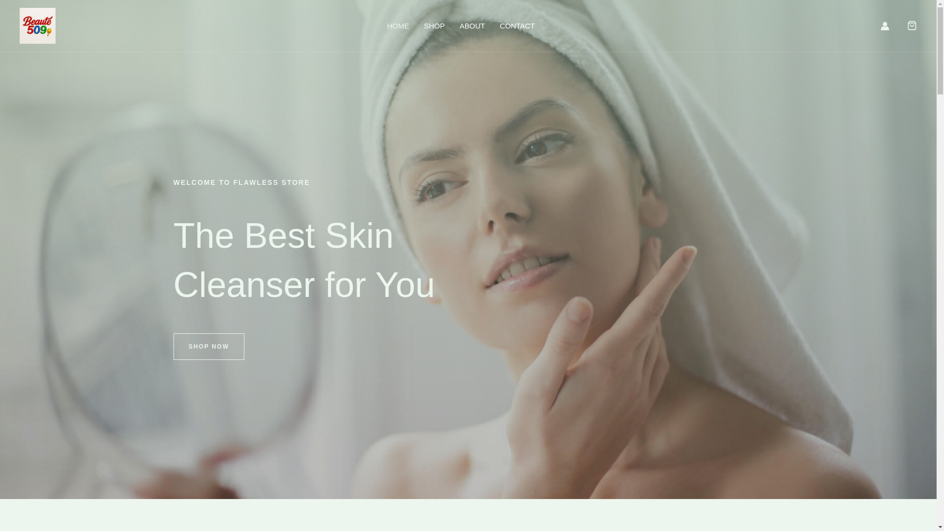 website screenshot of https://beaute509.com/