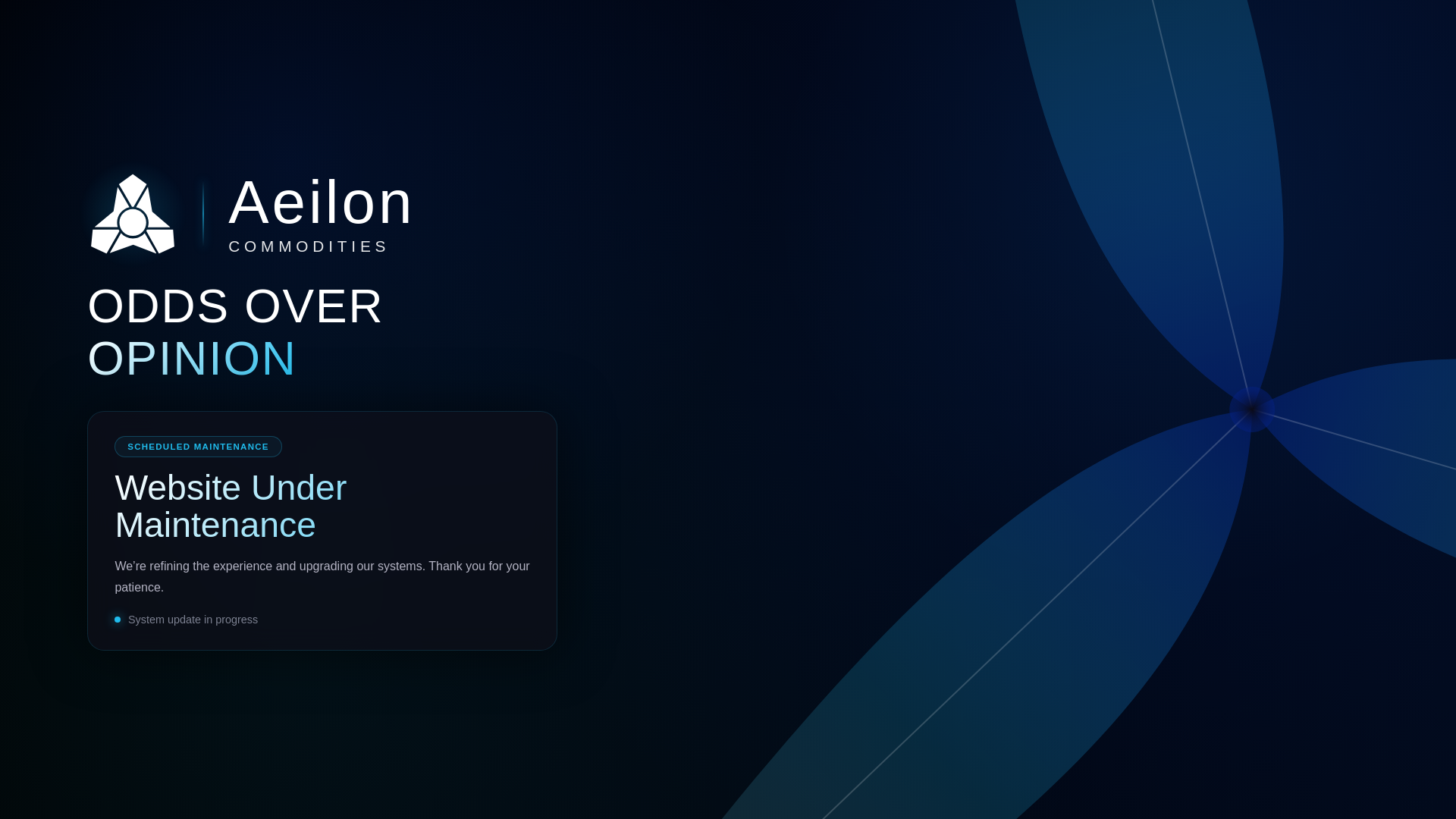 website screenshot of https://aeilon-commodities-maintenance.pages.dev/