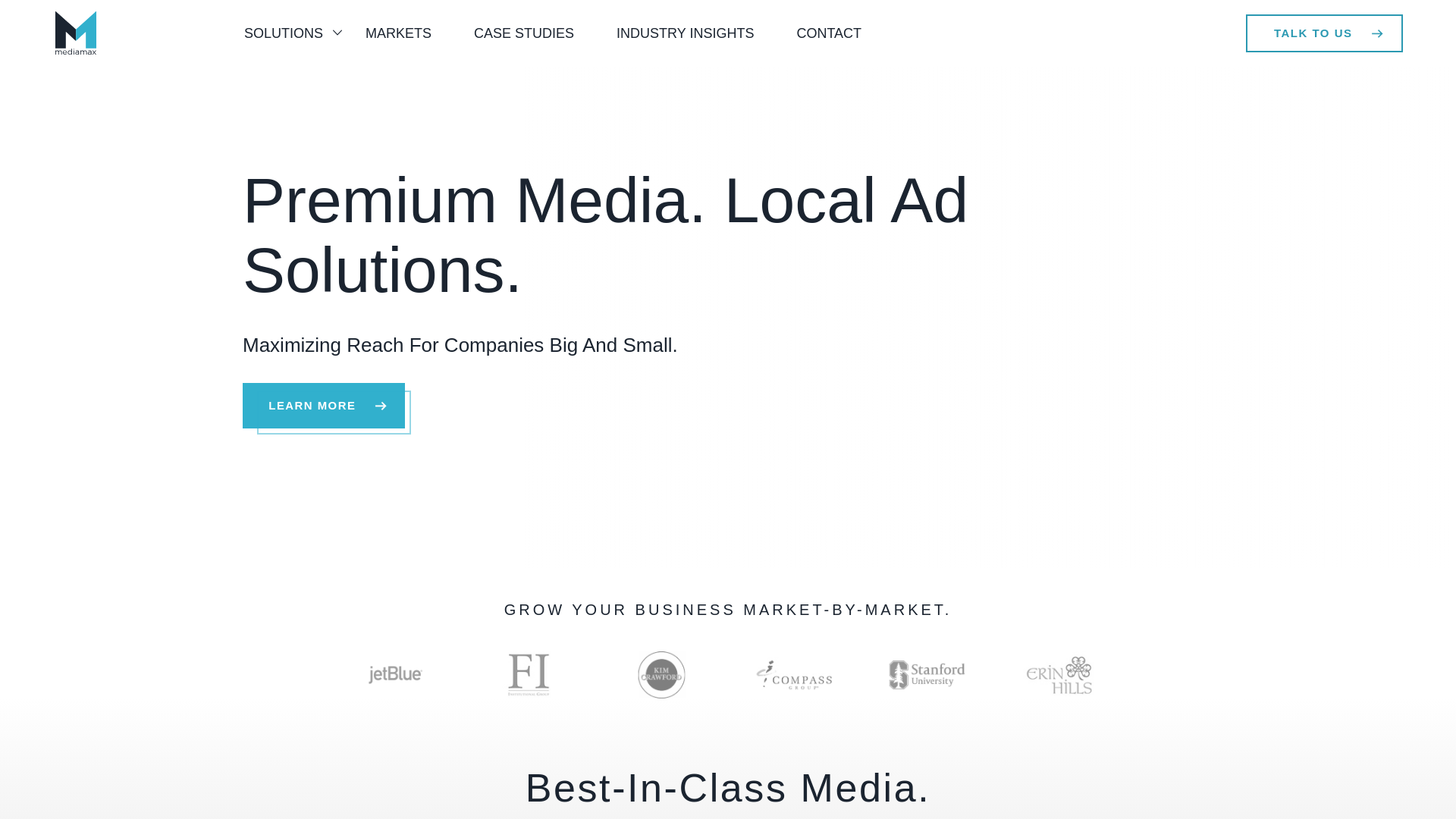 website screenshot of https://mediamaxconnection.com/
