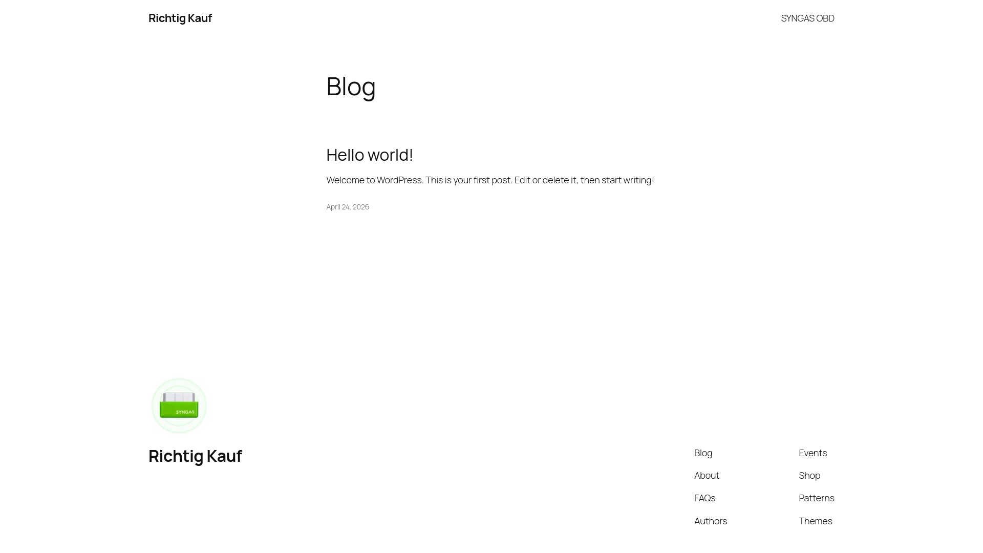 website screenshot of https://richtigkauf.de/