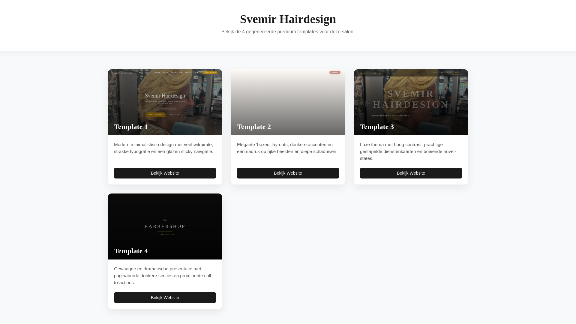 website screenshot of https://svemir-hairdesign.pages.dev/