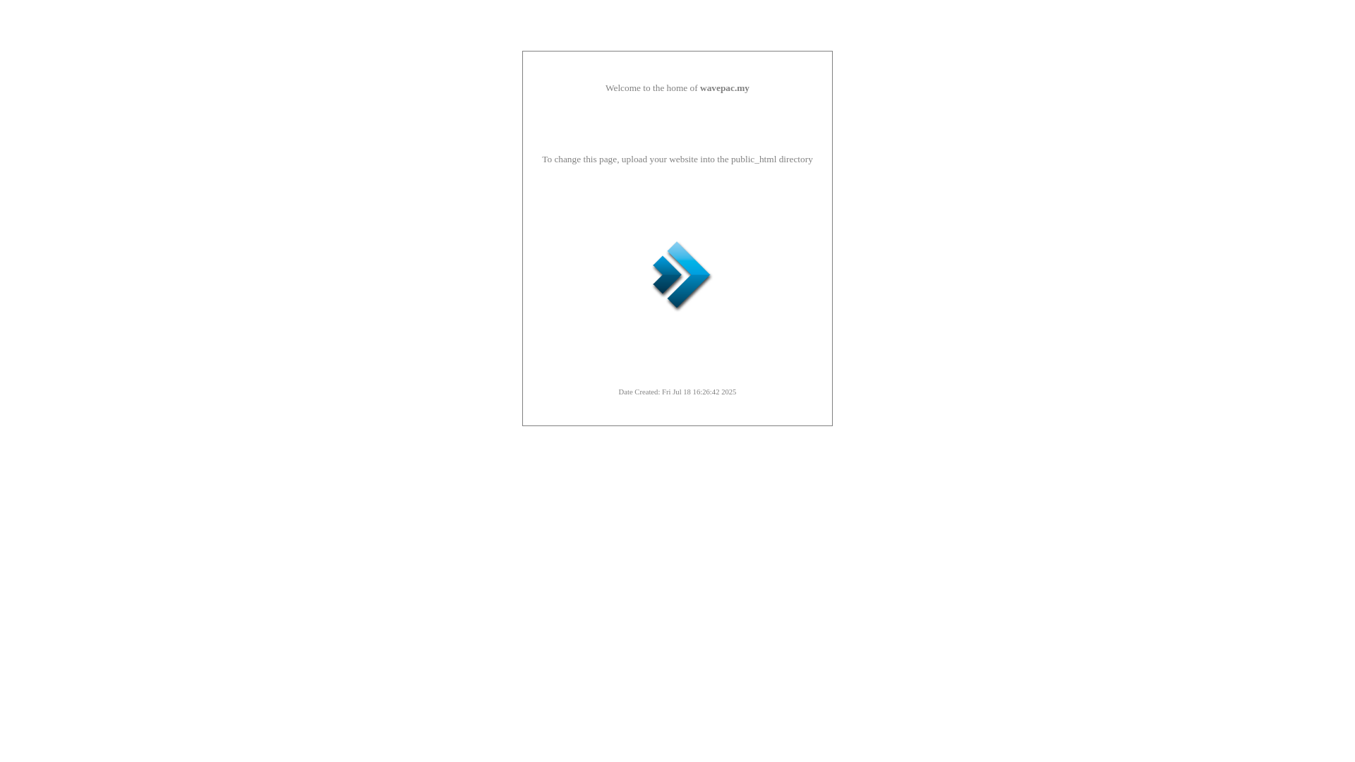 website screenshot of https://wavepac.my/
